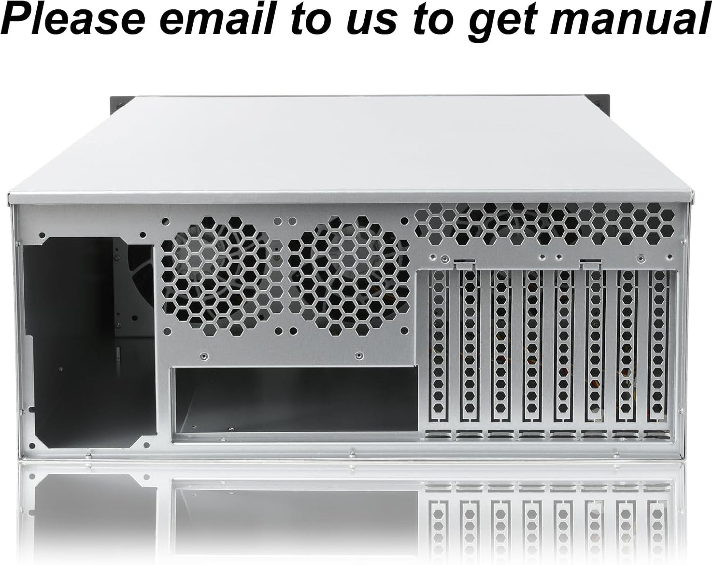 RackChoice 4U Rackmount Server Chassis 8-Bay 12Gbps Hot-Swappable SATA/SAS, EATX/ATX Compatible, Alloy Steel, Black, Ideal for Data Centers & SMBs