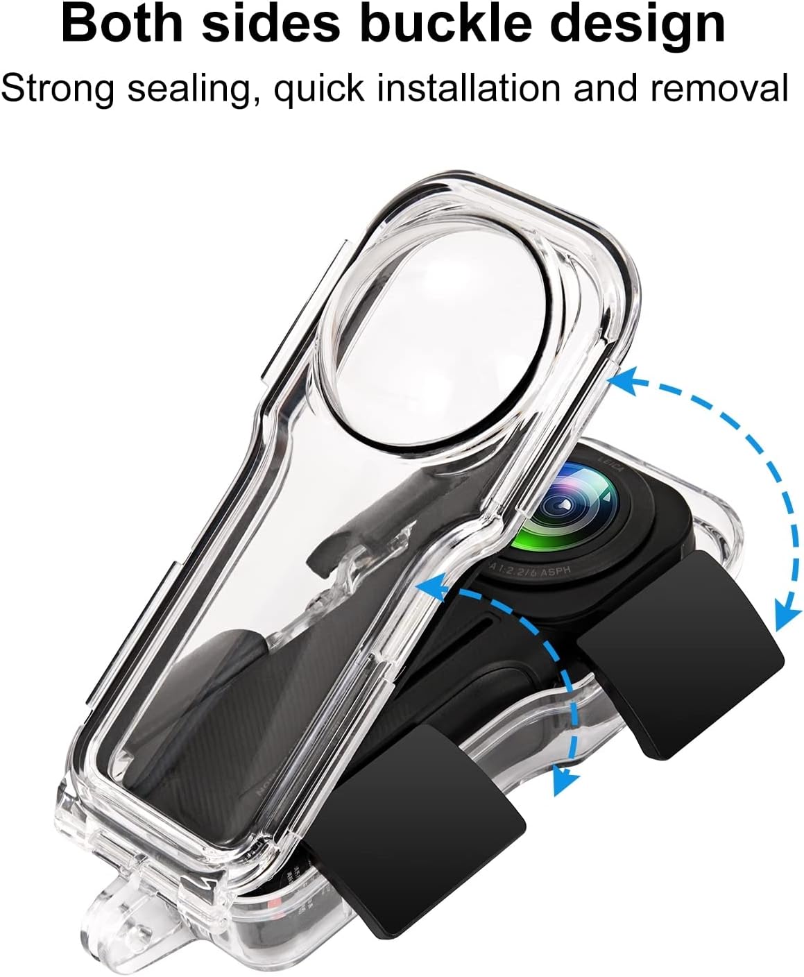 PULUZ 40m/131ft Dive Case for Insta360 One RS 1-Inch 360 Edition - Underwater Waterproof Housing Cover with PC Shell - Essential Camera Accessories