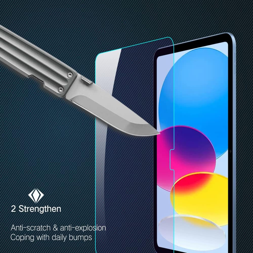PERFECTSIGHT Anti Blue Light Screen Protector Compatible with iPad A16 2025 11th/10th 2022 Generation (11/10.9 Inch), 1 Pack HD Clear Anti Fingerprint Eye Protection Blue Light Blcoking Tempered Glass