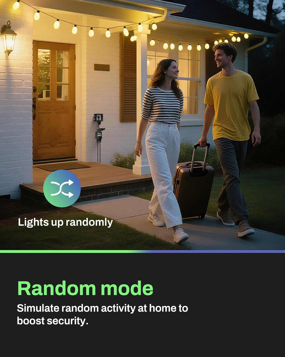 BN-LINK 7 Day Outdoor Heavy Duty Digital Programmable Timer, Outdoor Timer Outlet Waterproof, 2 Grounded Electrical Outlets for Christmas Lights, 15A 1/2HP,ETL Listed