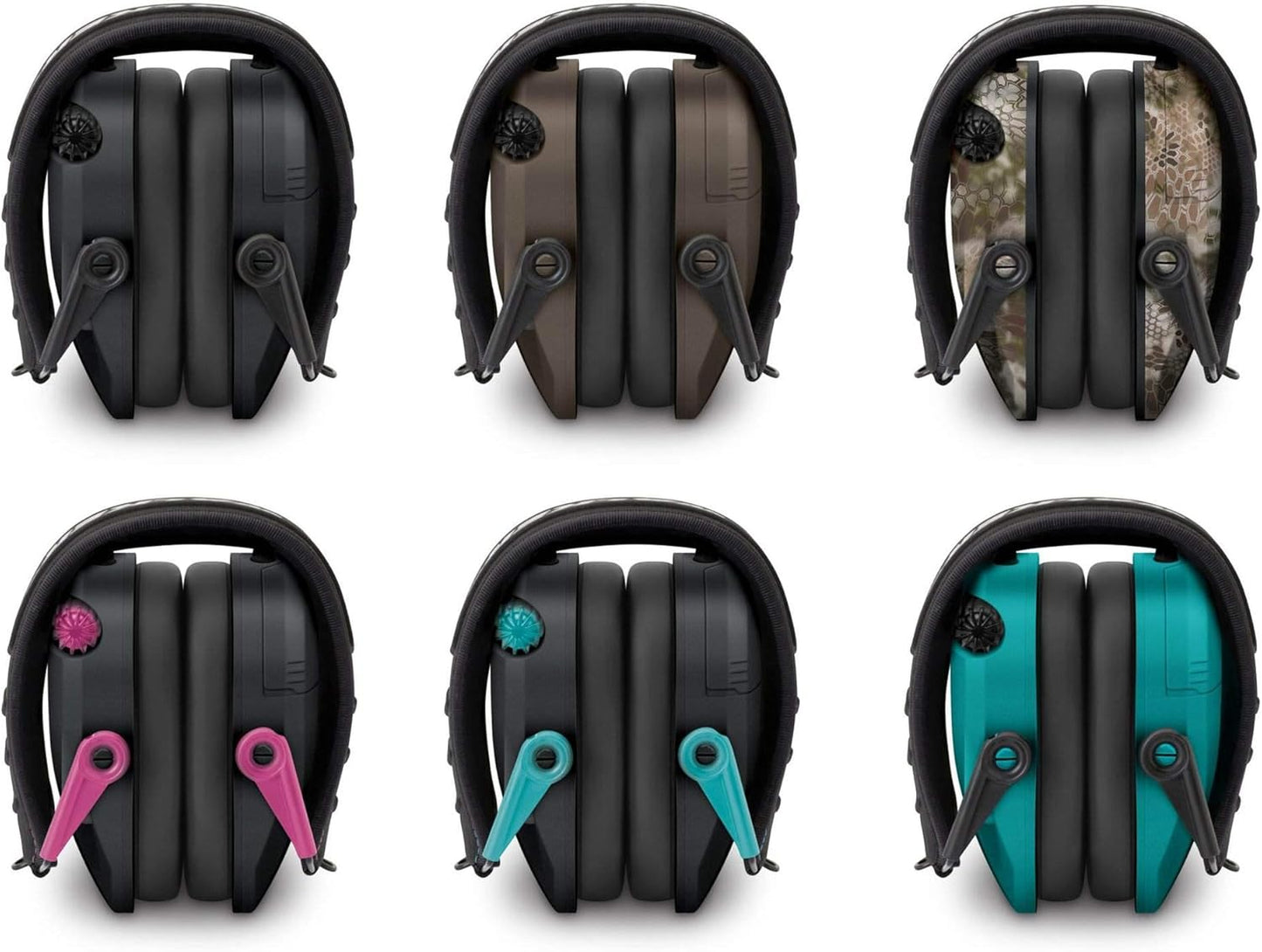 Walker's Razor Slim Ultra Low Profile Compact Design Adjustable Range Shooting Hunting Hearing Protection Electronic Earmuffs