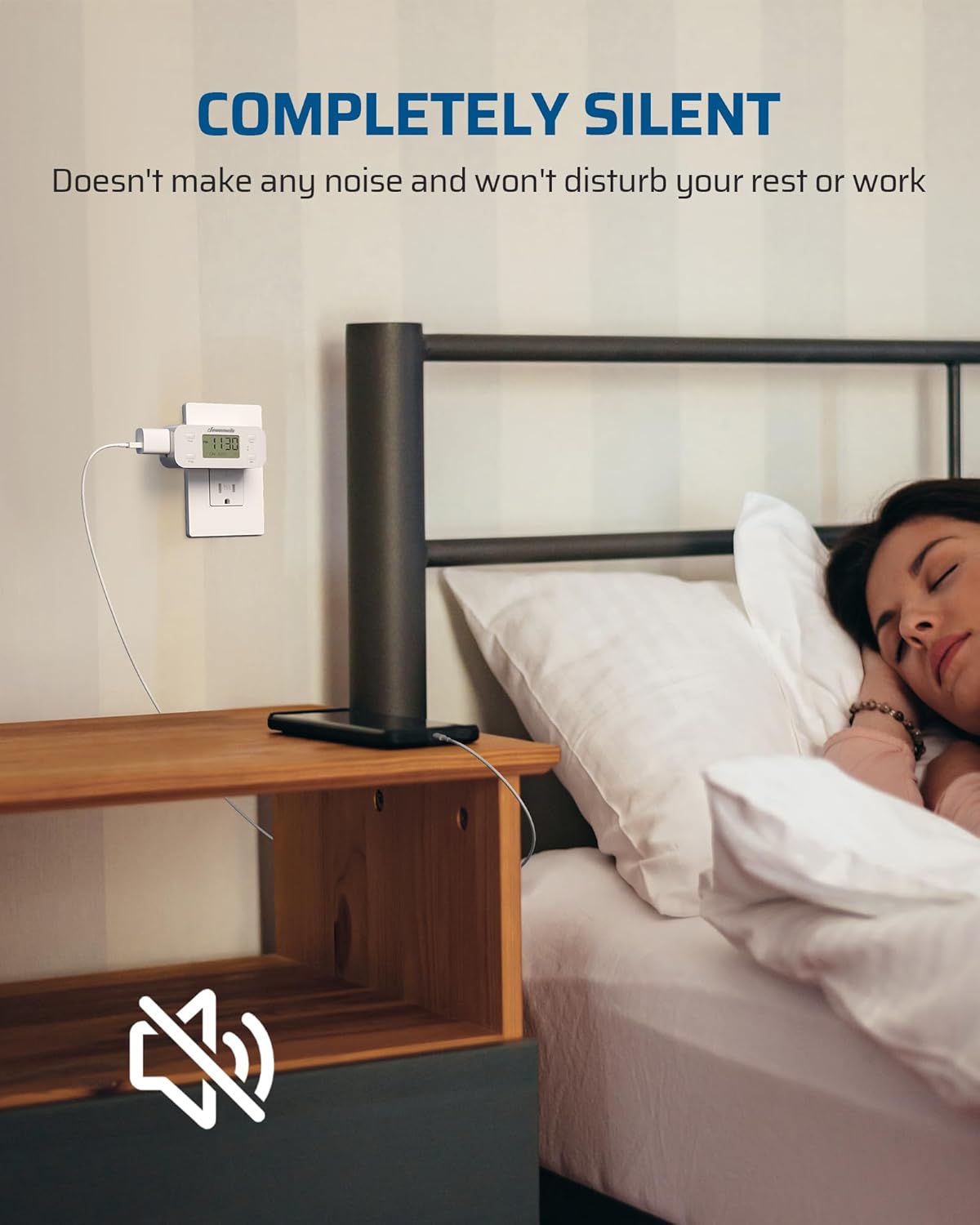 DEWENWILS 24 Hour Programmable Digital Timer Outlet, 2 Pack Timers for Electrical Outlets, Light Timer for Indoor Lamp Fan Aquarium, 1 Grounded Outlet, 125V/15A/1000W, 3 Prong, 1/2 HP