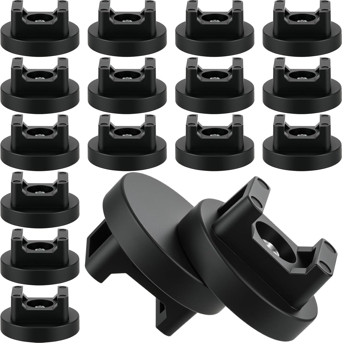 Yookeer Magnetic Zip Tie Mount Base Black Magnetic Cable Clips Wire Holder Multipurpose Cable Ties Management Base Electrical Supplies for Wire