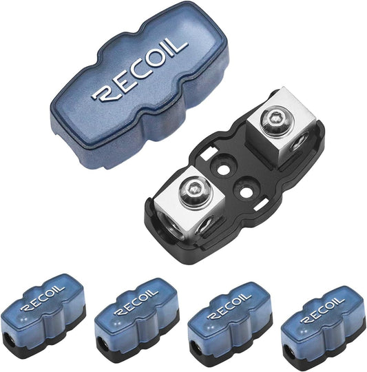 Recoil SFH11-5 5pcs Super Compact Mini-ANL Inline Fuse-holder 4/8 Gauge In & Out