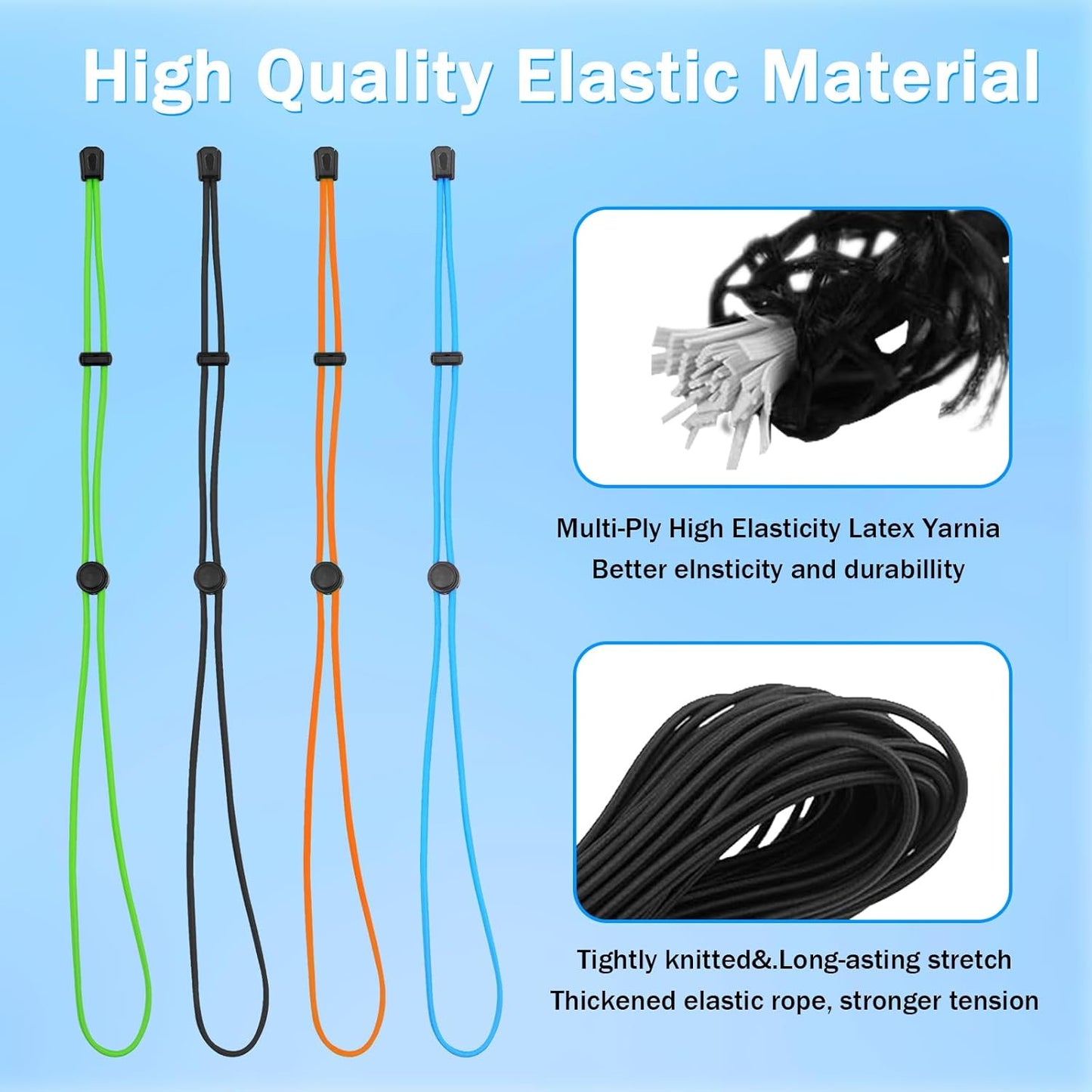 4 Pcs Thickened Fishing Graph Cover Straps, Adjustable Fish Finder Bungee for Securing Graph Cover for Travel