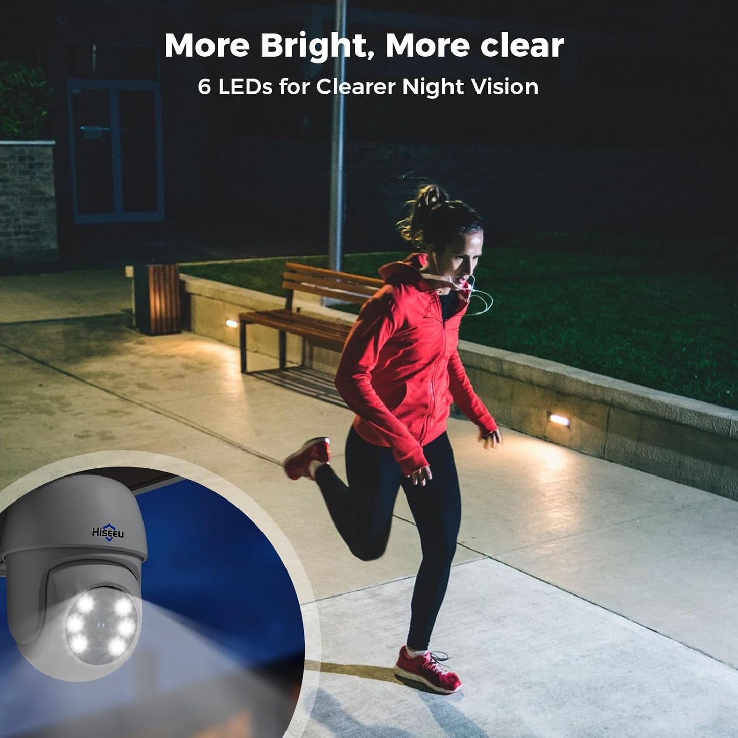 Hiseeu 3K Outdoor Wired Security Camera System with 8CH 5MP DVR,8 x 5MP IP67 PTZ CCTV Cameras,360°Coverage,Smart Dual Light & Audio,Person/Vehicle Detection,3TB HDD,100ft Night Vision,24/7 Recording