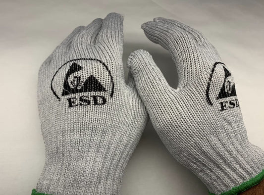 ESD Gloves - Heat Resistant - Anti-Static Gloves (10 Pairs, Medium)