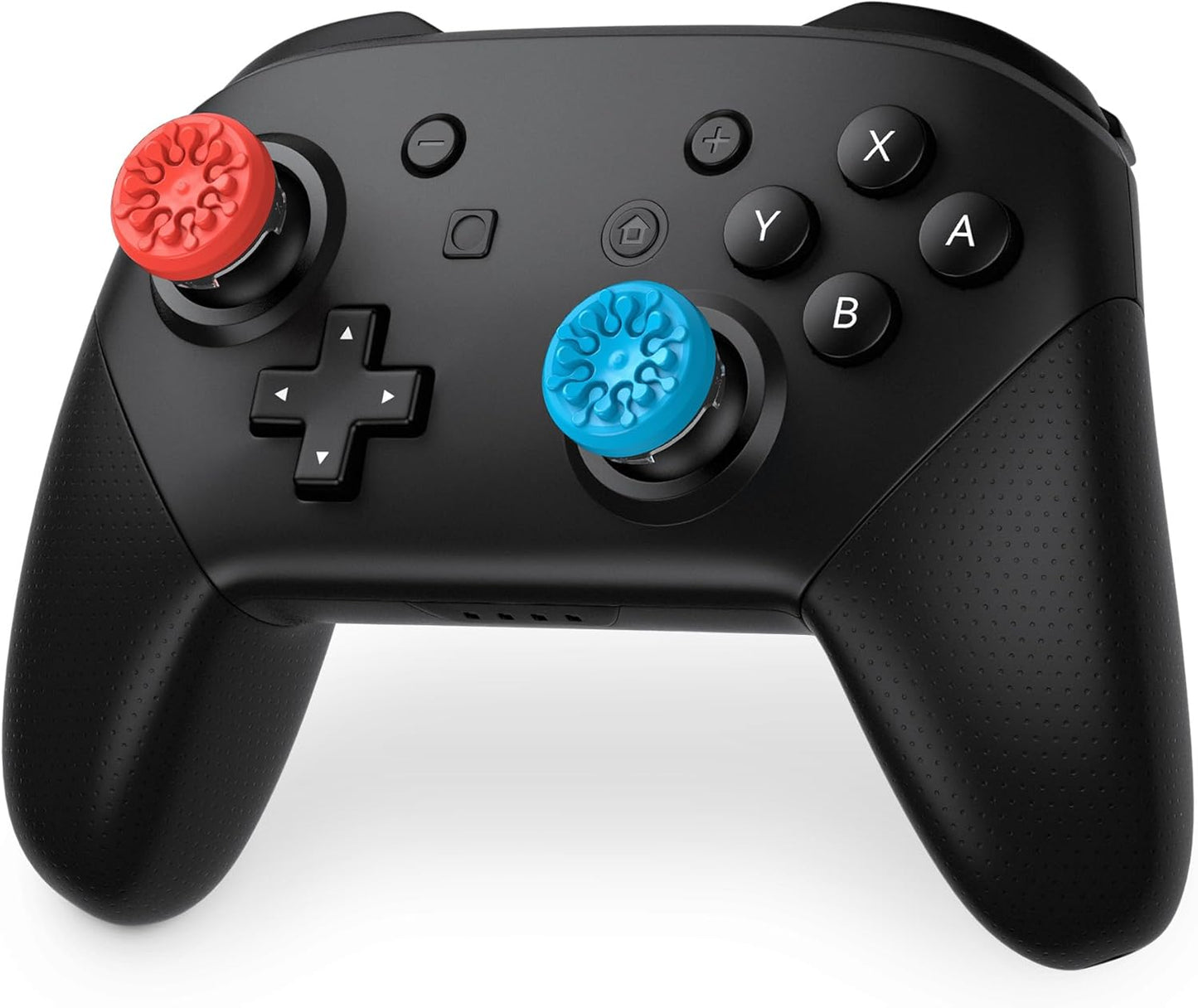 KontrolFreeek Splash for Nintendo Switch Pro Controller | Performance Thumbsticks | Concave | Blue/Red