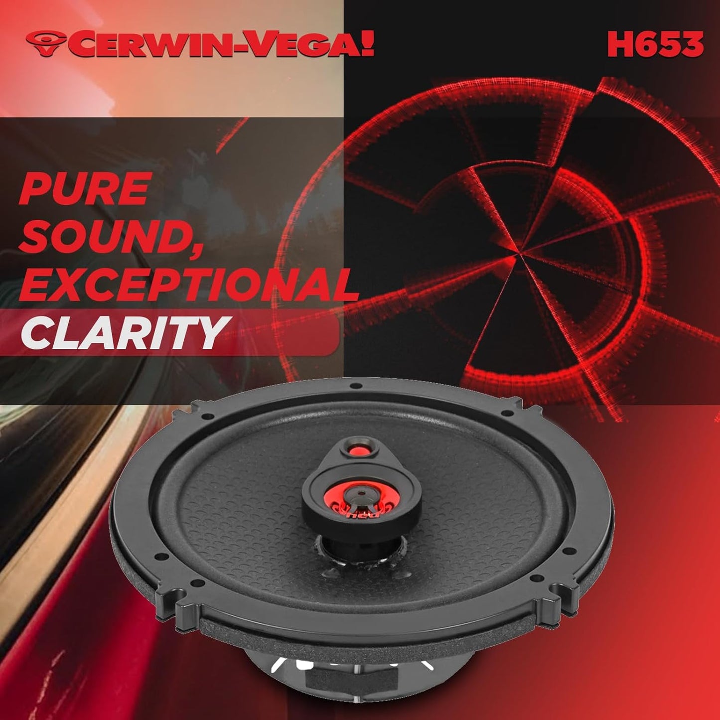 CERWIN-VEGA! HED 2025 Edition – 6.5” 3-Way Coaxial Full Range Speaker System - H653