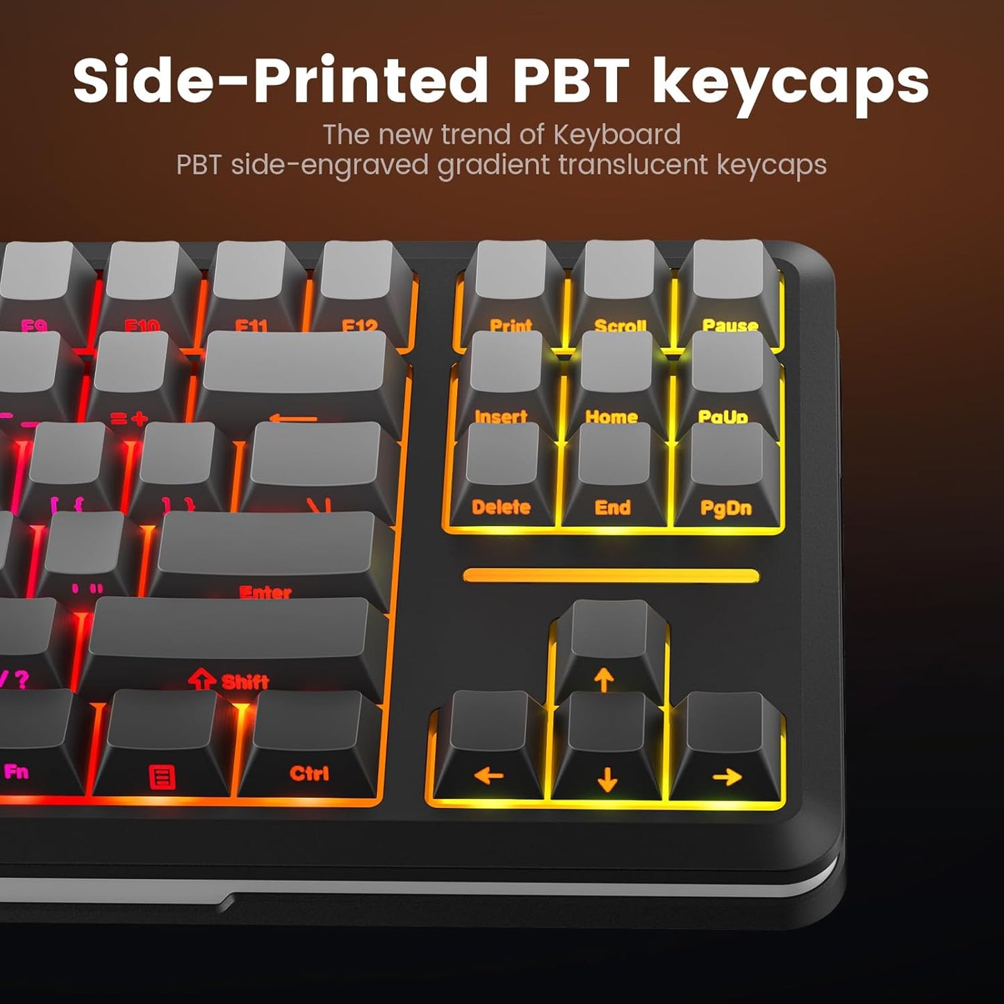 Redragon Wireless Mechanical Keyboard,3-Modes Bluetooth Gasket Hot Swappable TKL RGB Custom Keyboard,Pre-lubed Switches,Side Printed PBT Gradient Keycaps, South-Facing LEDs Socket