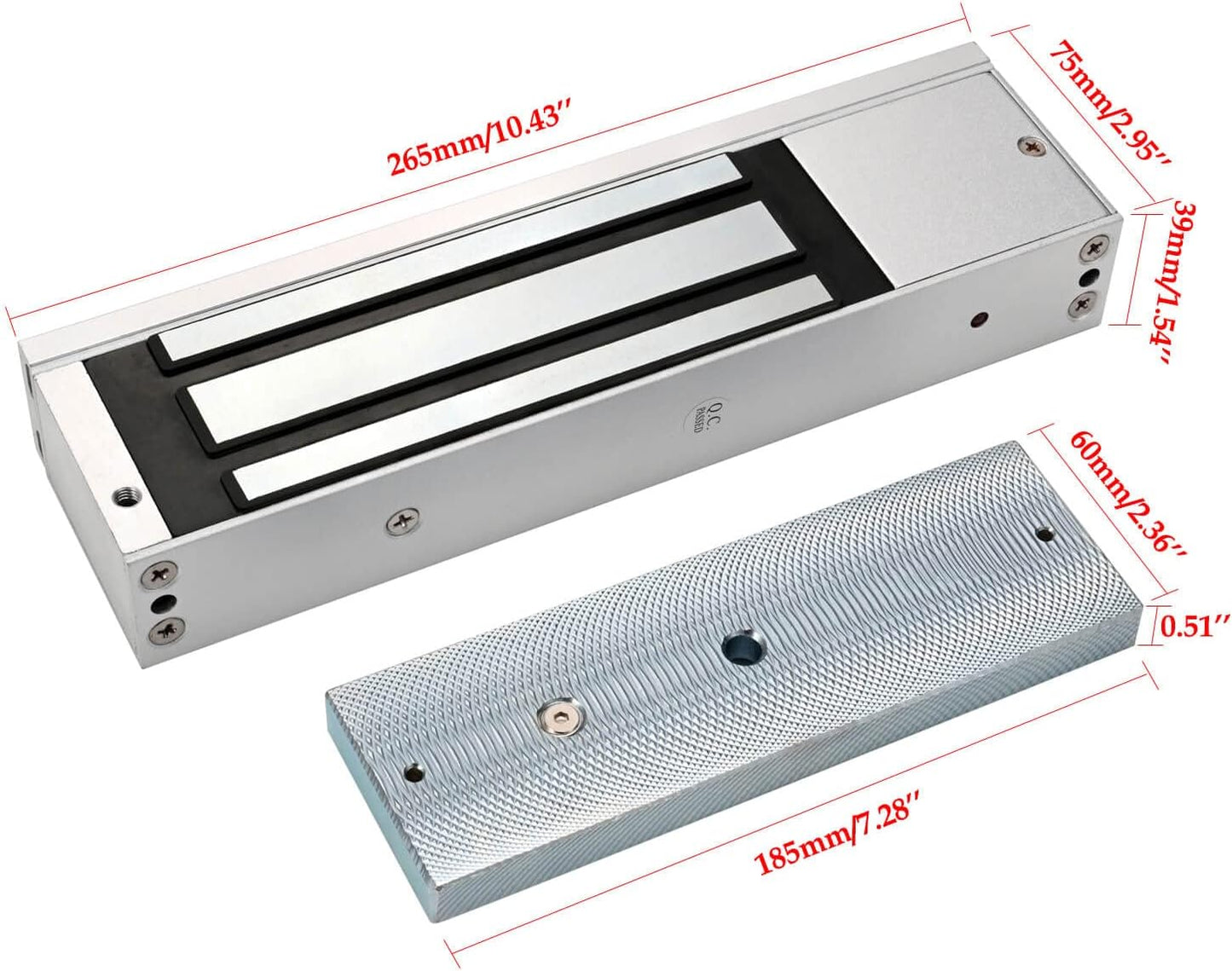 Door Access Control System Kit - Fingerprint, RFID Card, and Password Entry, 1200LB Magnetic Lock, Infrared Wireless Switch, Waterproof Door Access Controller with LCD Screen Display
