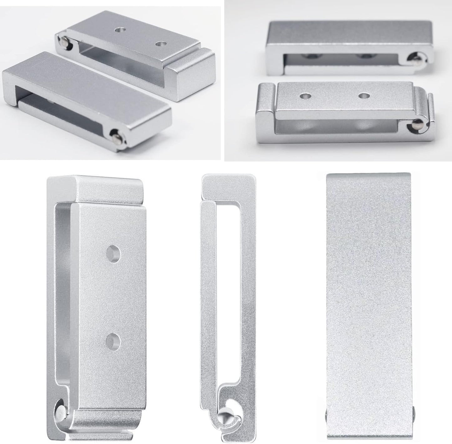 OHIYO 6Pcs Foldable Hooks for Hanging Coat & Bags & Hat & Key Wall Mounted Heavy Duty Aluminum Alloy Folding Coat Hooks with 12pcs Screws for Headphones Holder or Wall Hanger Hook(Matte Silver)