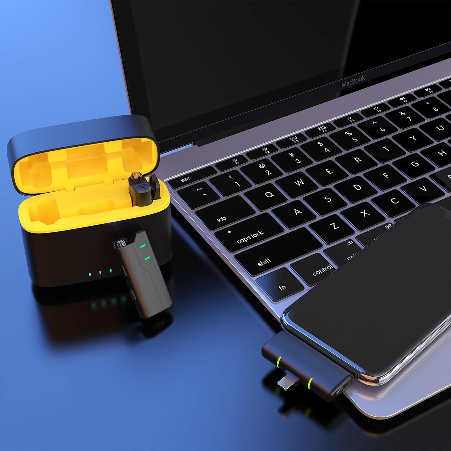 2 Pack Wireless Mini Lavalier Lapel Microphone for iPhone,Android Phone(2 in 1) - 80ft Cordless Clip on Dual Mics with Noise Reduction 8H Working Time for Video Recording Vlogging, YouTube, Interview