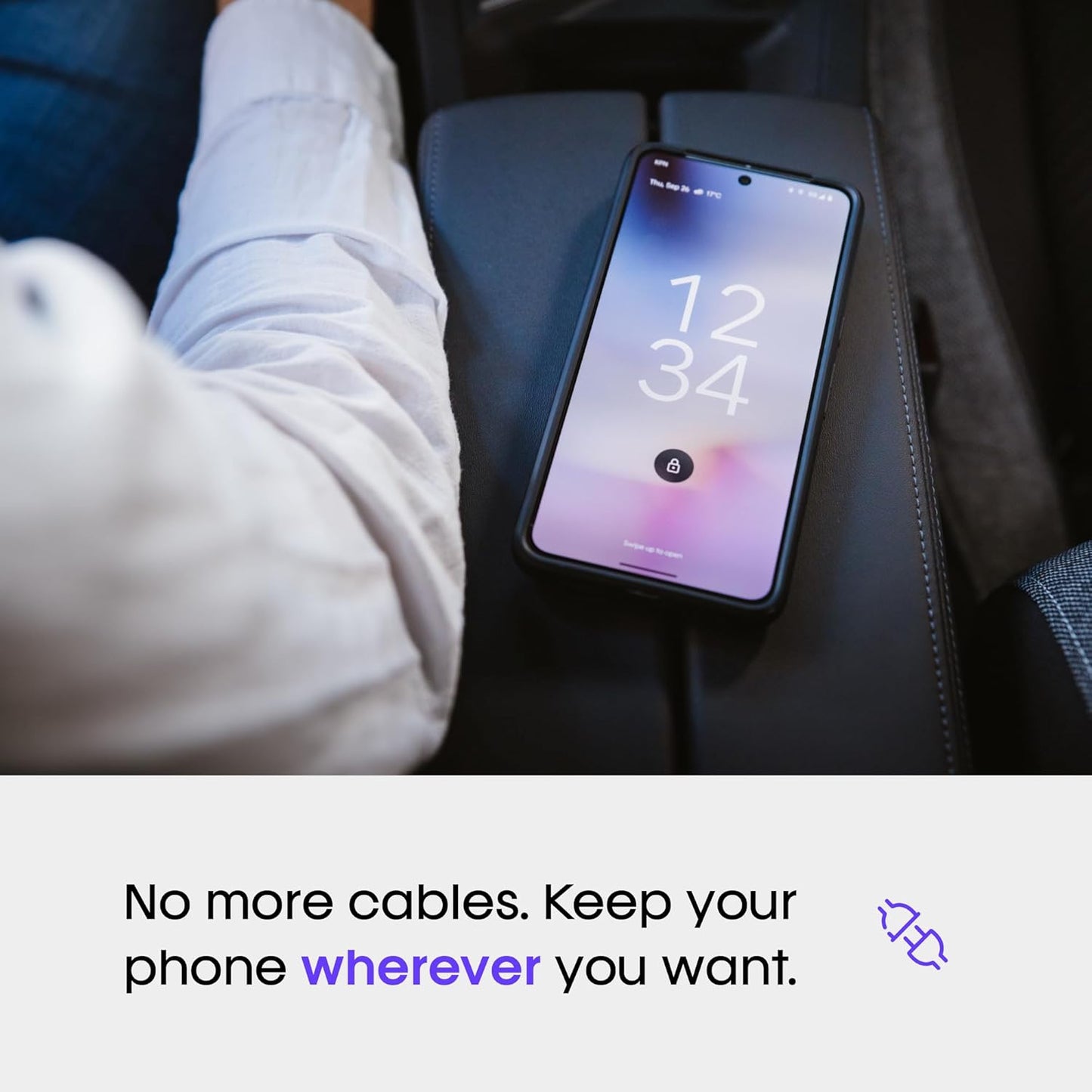 AAWireless Two - Android Auto Wireless Adapter - Convert Factory Wired Android Auto to Wireless - Multifunctional Button - Easy Plug and Play Setup - Seamlessly Connect Via Bluetooth - Made in Europe