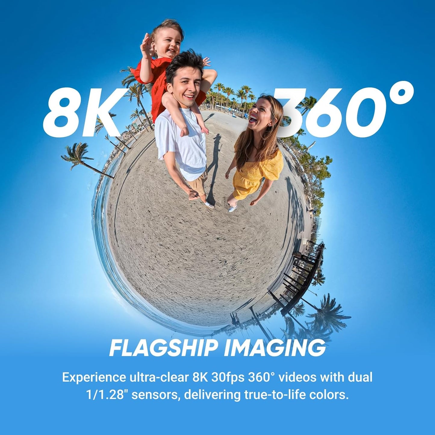 Insta360 X5 Get-Set Bundle - Waterproof 8K 360° Action Camera, Leading Low Light, Invisible Selfie Stick Effect, Rugged and Replaceable Lens, 3-Hour Battery, Built-in Wind Guard, Stabilization