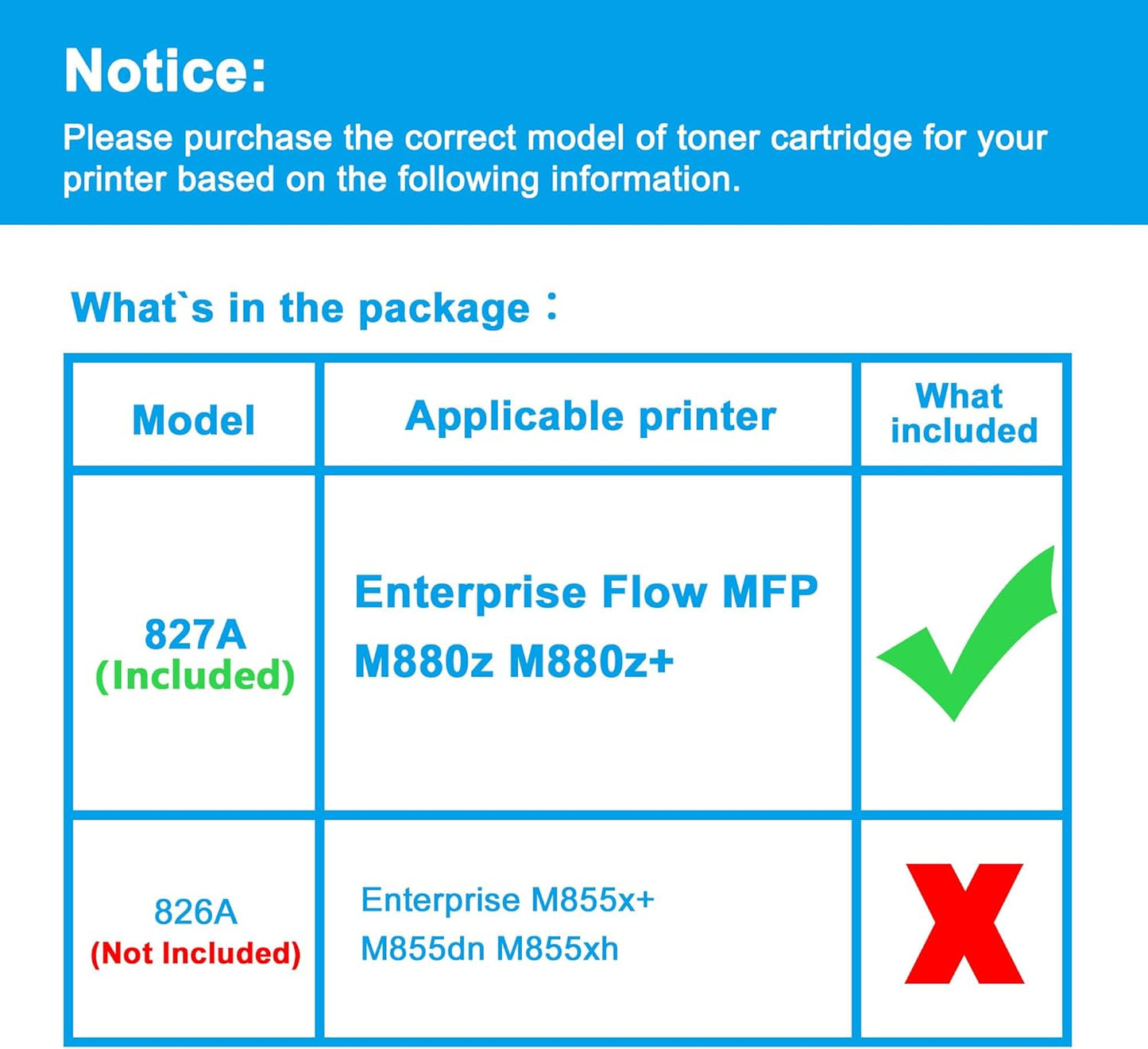 LCL 827A Toner Cartridge Replacement for HP 827A CF300A CF301A CF302A CF303A for MFP M880z M880z+ Printer (4-Pack KCMY)