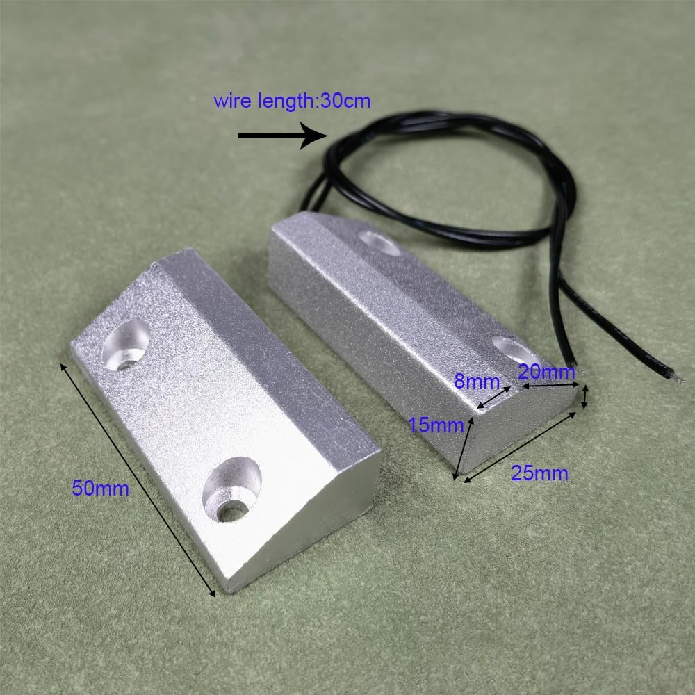 Rolling Door Contact Magnetic Reed Switch Alarm with 2 Wires for NC. Applications MC-56
