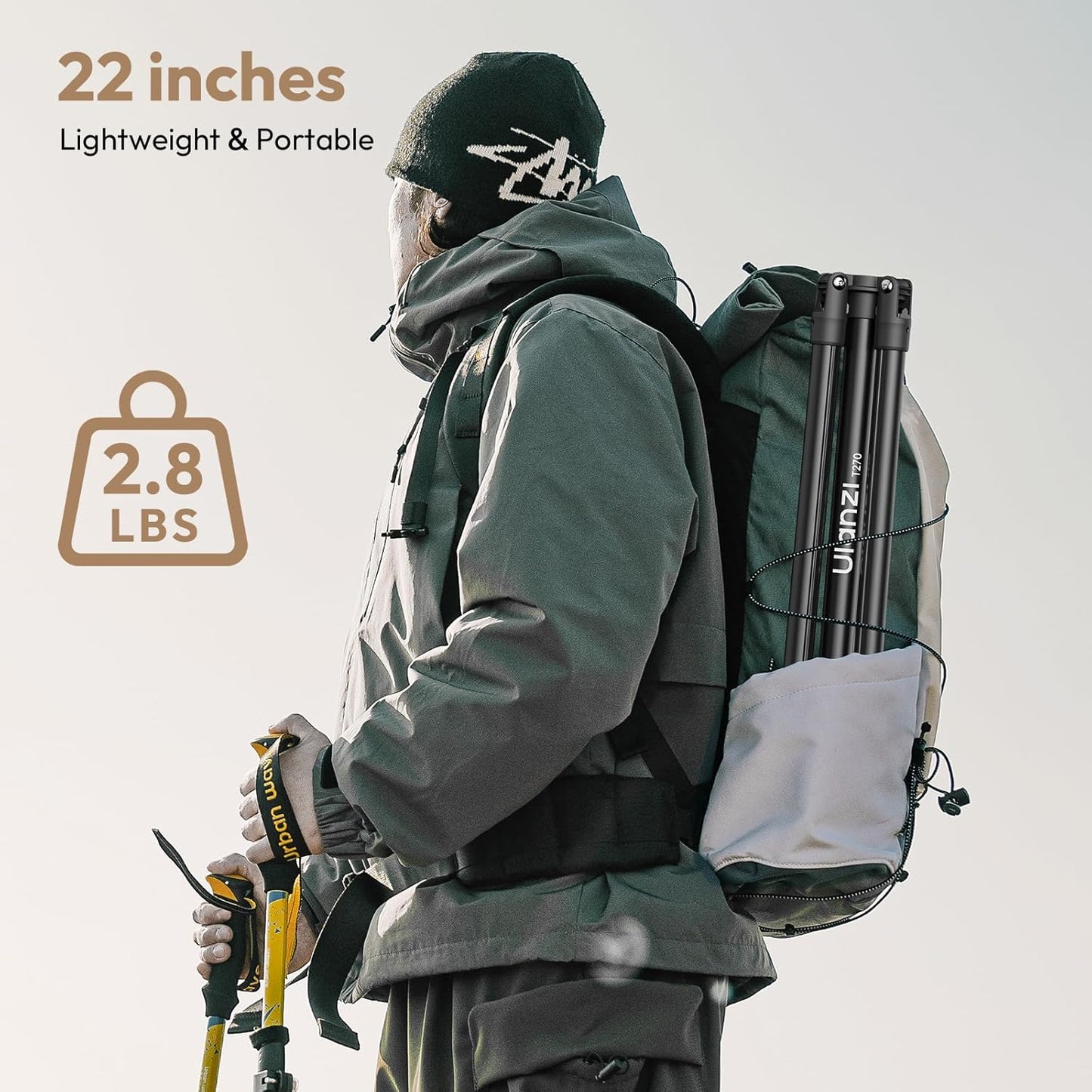 ULANZI T270 Light Stand - 8.8FT/270cm Adjustable Photography Light Stand Tripod, Aluminum Portable Studio Lighting Stand for Softbox, LED Video Light, Reflector, Strobe, Photo Video Photography