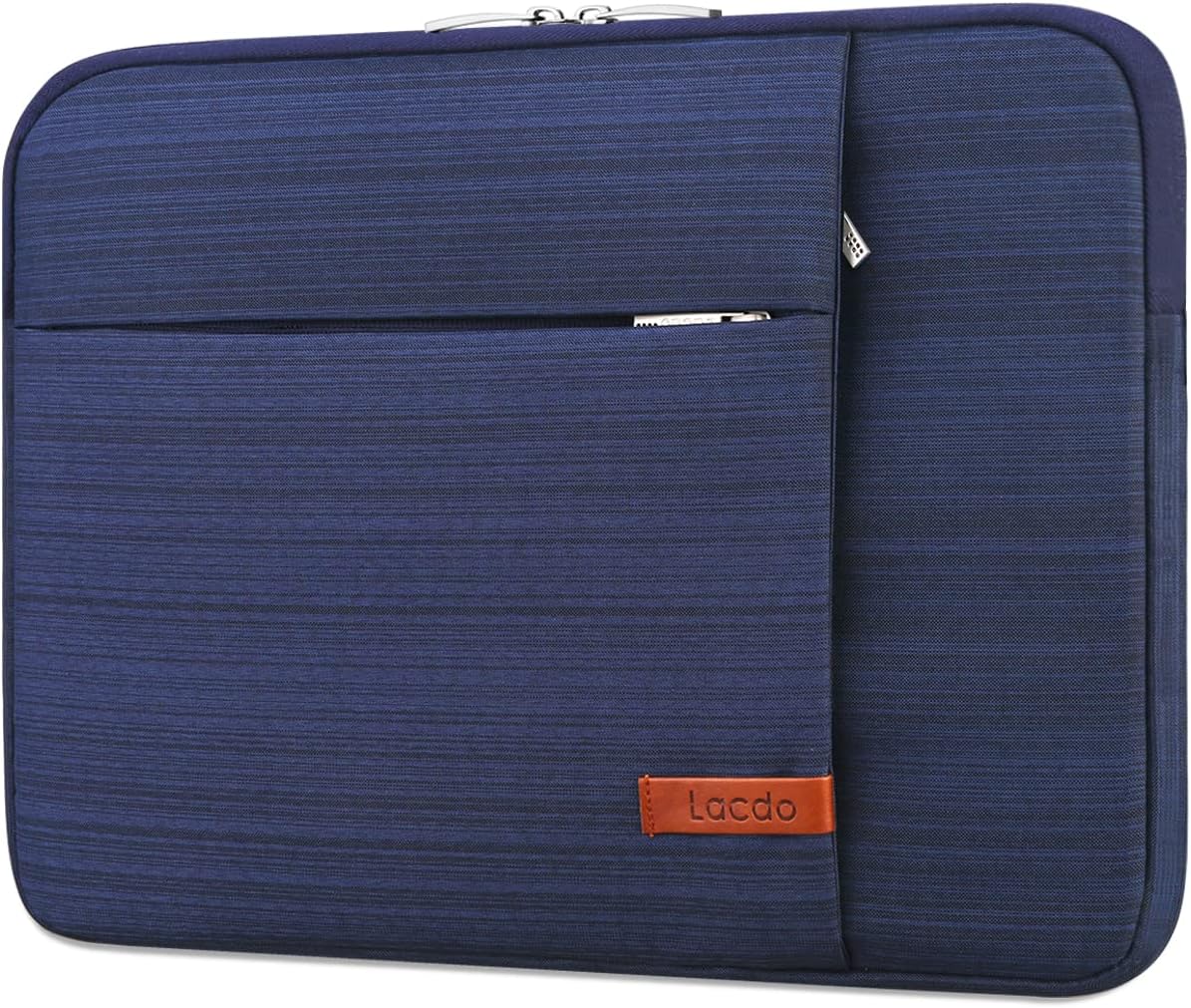 Lacdo 13 inch Laptop Sleeve Case for 13 inch New MacBook Air M4 A3240 2025, M3 A3113, M2 A2681, M1 A2337 | 13" MacBook Pro M2/M1 A2338 A2251 A2289 | 13" iPad Air M3/iPad Pro M4 Computer Bag, Blue