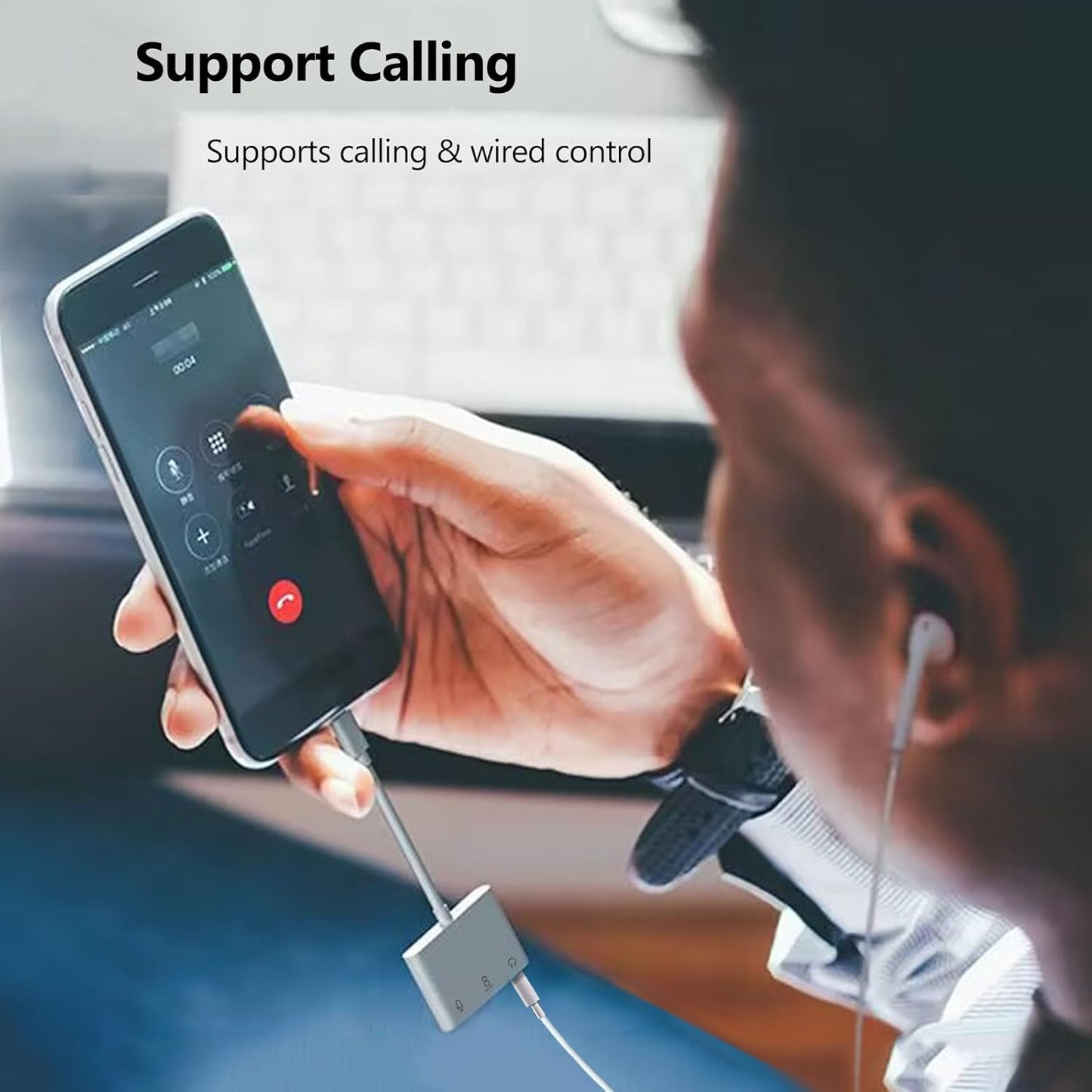 USB-C to Microphone & 3.5mm Audio Adapter with PD Fast Charging for Live-Streaming, 3-in-1 Aux to USB C Audio & MIC Splitter Compatible with iPhone 15/16, iPad Pro, Galaxy S25Ultra, and More