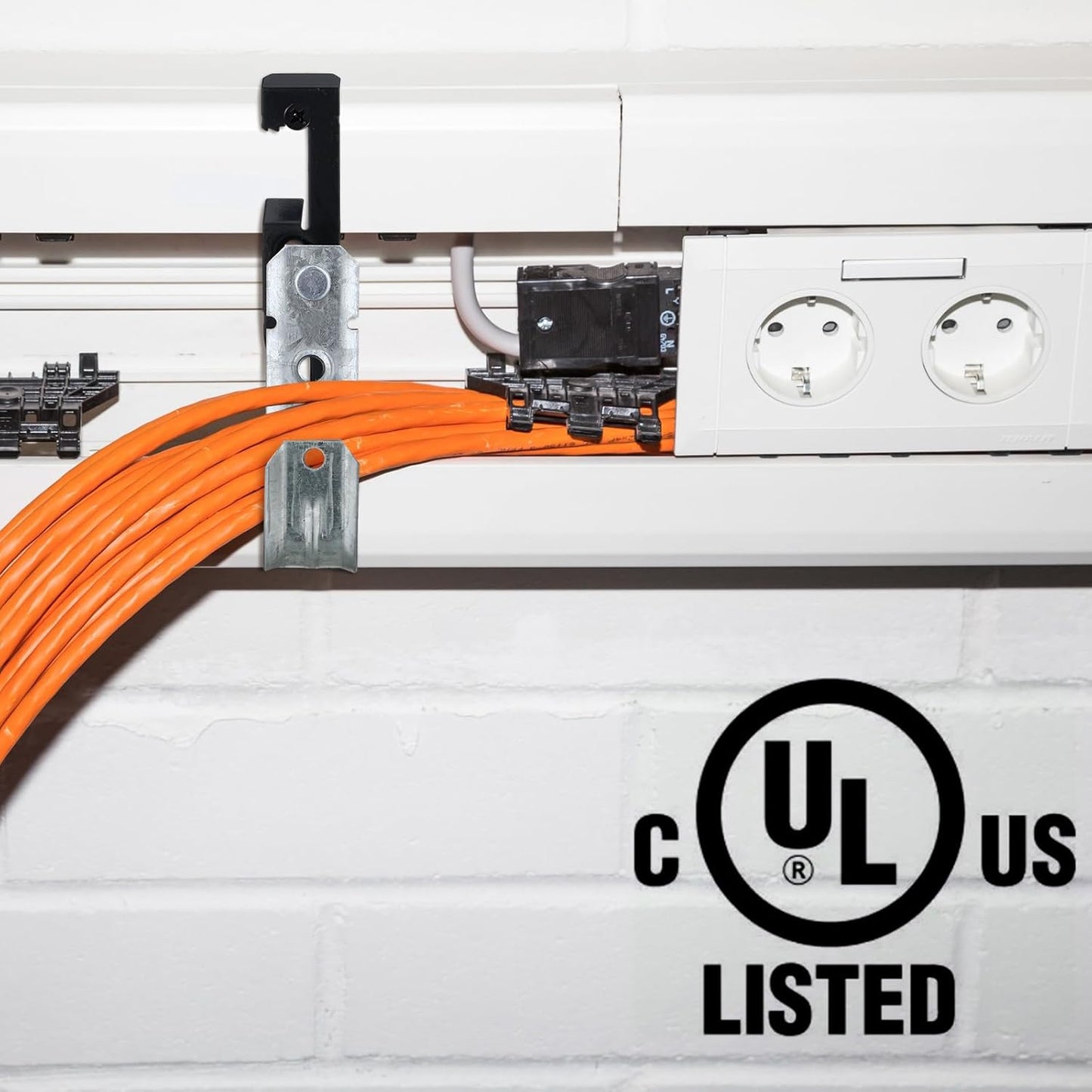 Zonon 25 Pcs J Hooks for Hanging Metal J Hook Hangers Cable Support with Bat Wing Heavy Duty G60 Galvanized Steel Cable Hooks for Attaching Ceiling Wire Threaded Rod, Ul Certification(2 Inch)