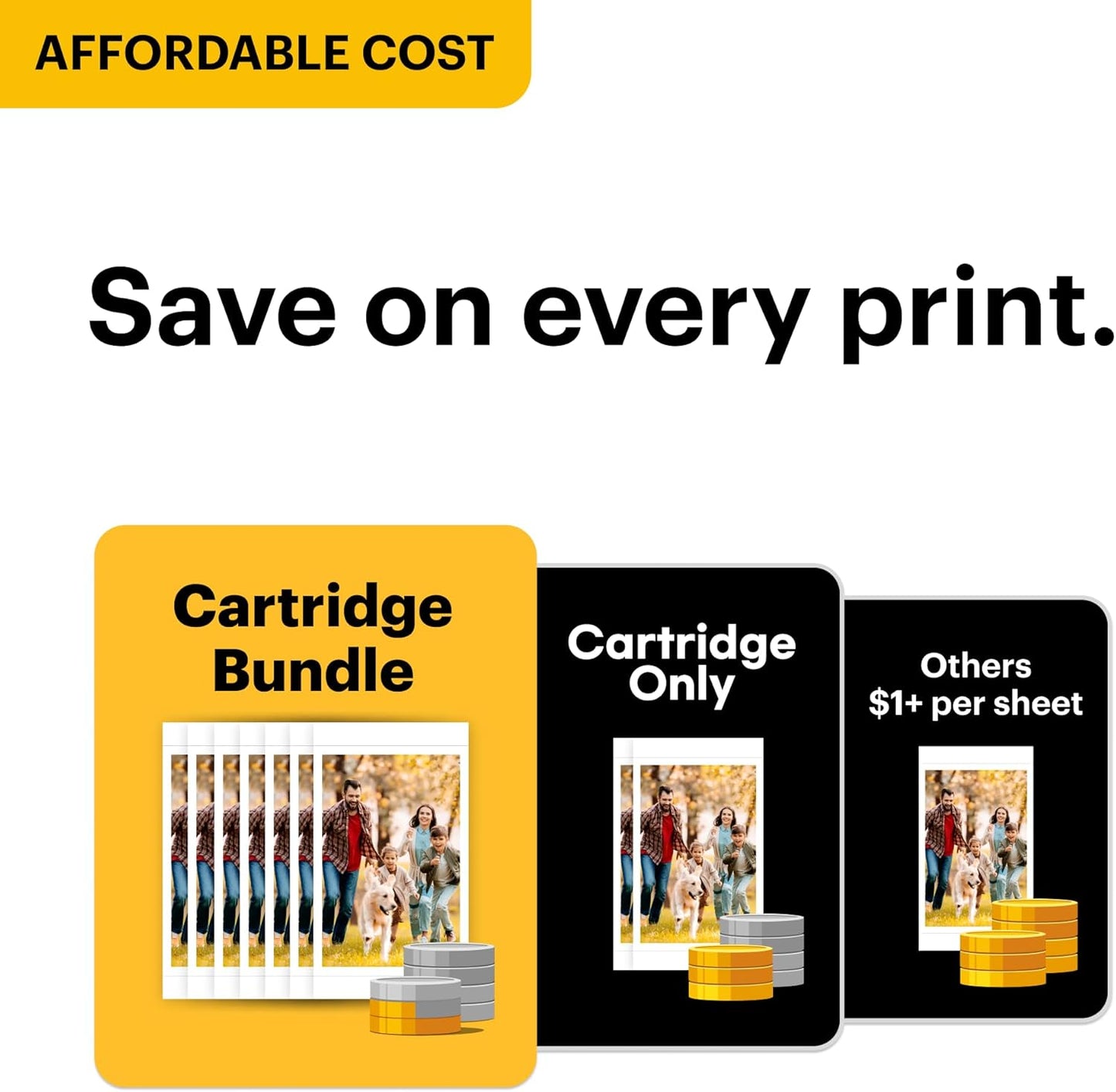 KODAK Dock Plus 4PASS Instant Photo Printer (4x6 inches) + 10 Sheets