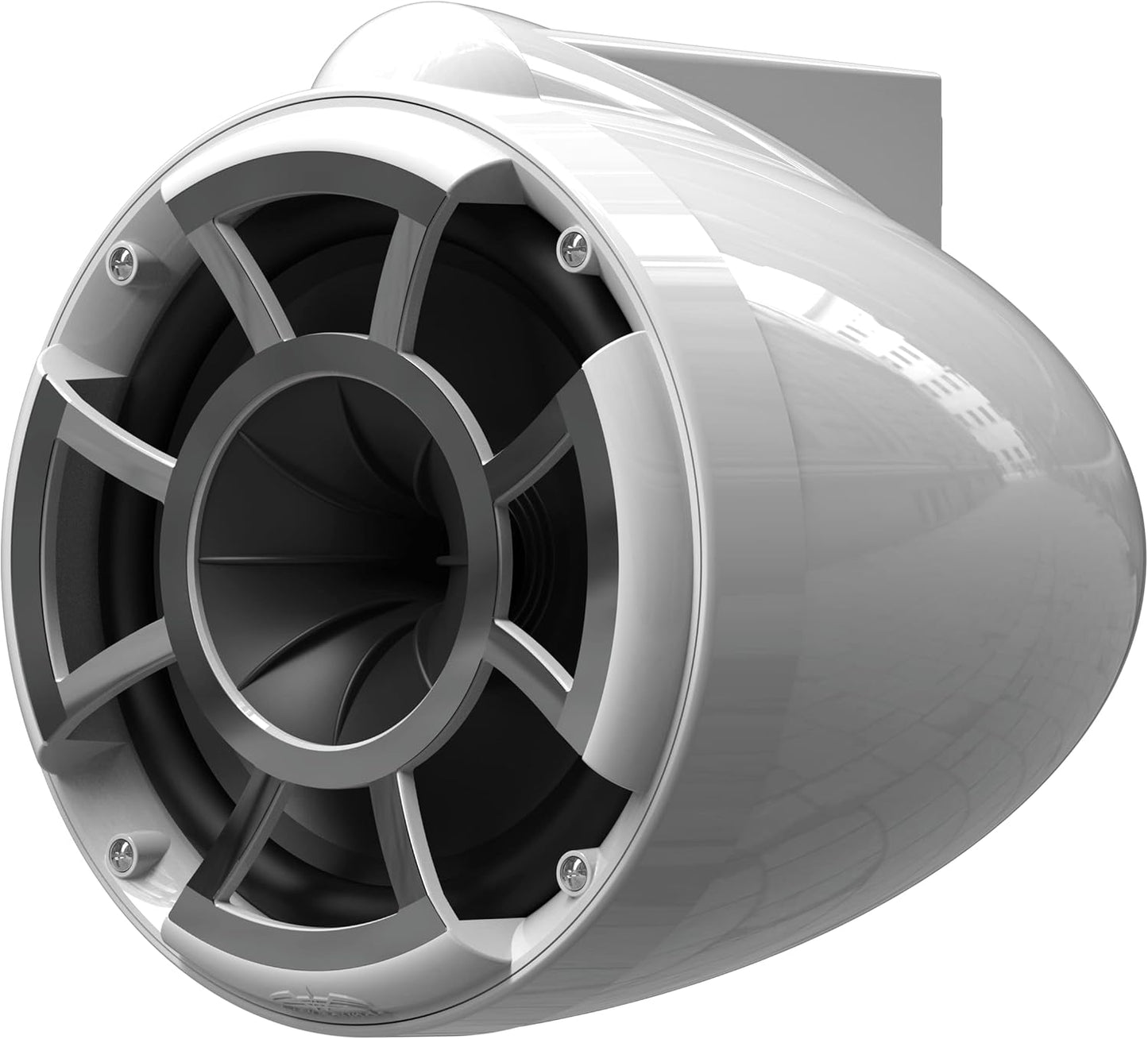 wet sounds Rev 8 White V2 Revolution Series 8" White Tower Speakers w/Fixed Clamp Mini