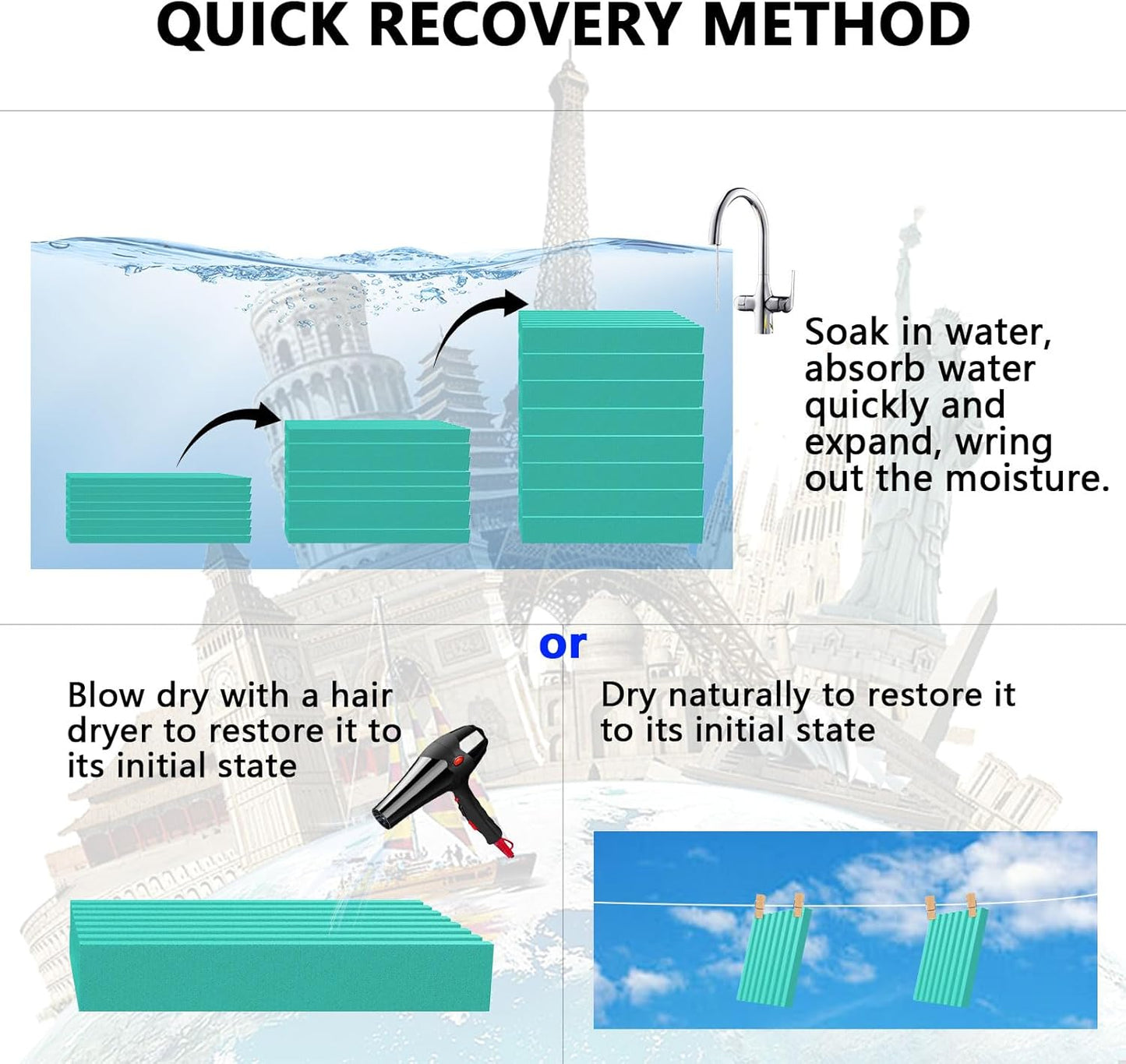 Sound Proof Foam Panels for Walls，1" X 12" X 12" Acoustic Foam Panels Insulation Studio Soundproofing Fire Resistant Noise Absorbing for Studio, Office, Home Blue(DK-L 12" X 12" X 1", 48PACK)