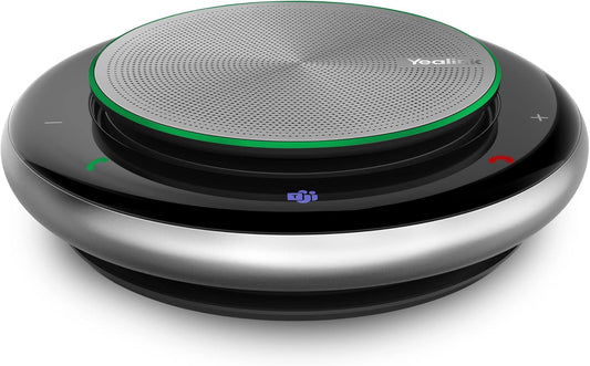 Yealink Bluetooth Speakerphone USB Speakers with Microphone Teams Certified CP900 Wireless Enhanced Noise Reduction Algorithm Home Office 360° Voice Pickup (Package Without dongle)