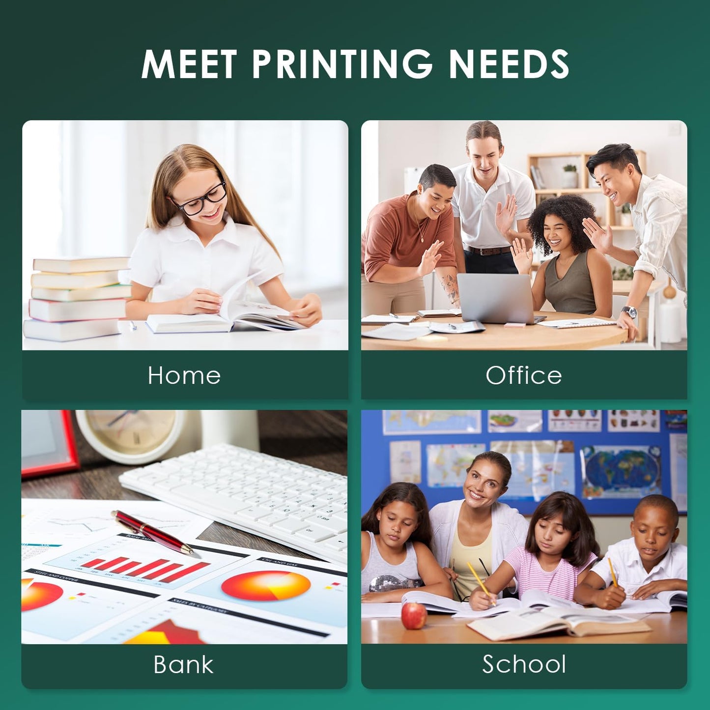 910 XL Ink Compatible with HP 910XL Ink Cartridges Combo Pack, 910XL Ink Cartridges for OfficeJet Pro 8010 8020 Series, Pro 8020, 8030 Series Printer 3JB41AN 4-Pack (BK/C/M/Y, 4 Pack)