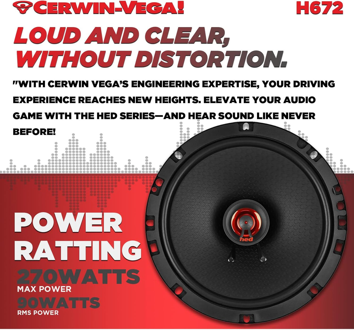 CERWIN-VEGA! HED 2025 Edition -6.75" Coaxial Speaker-H672