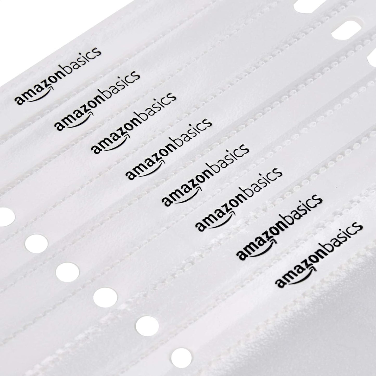 Amazon Basics Non-Glare Sheet Protector for Paper, Sturdy, with Pre-Punched Holes, Clear, 8.5 x 11 Inch, 500 Count