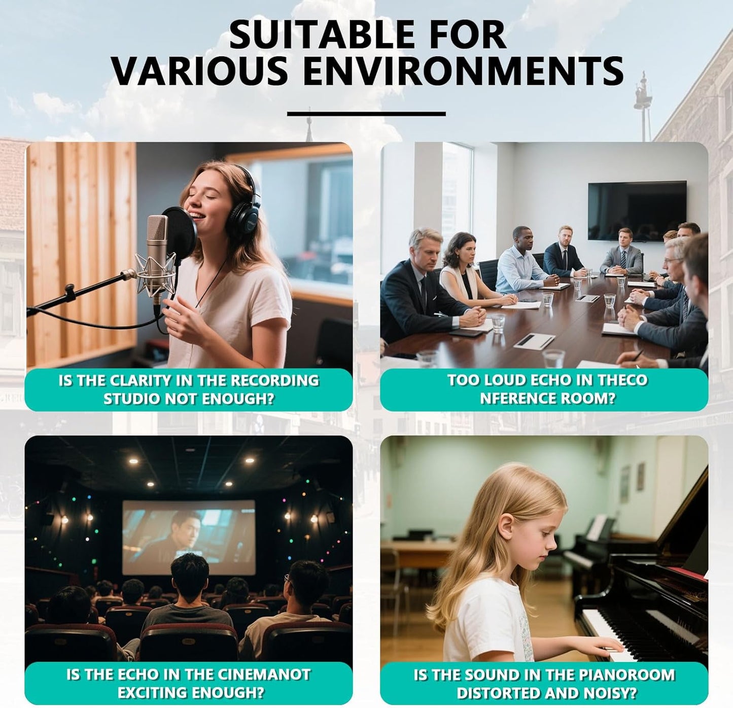 Sound Proof Foam Panels for Walls， 24pack 1" X 12" X 12" Acoustic Foam Panels Insulation Studio Soundproofing Fire Resistant Noise Absorbing for Studio, Office, Home (GZ-L 12" X 12" X 1", 24PACK)