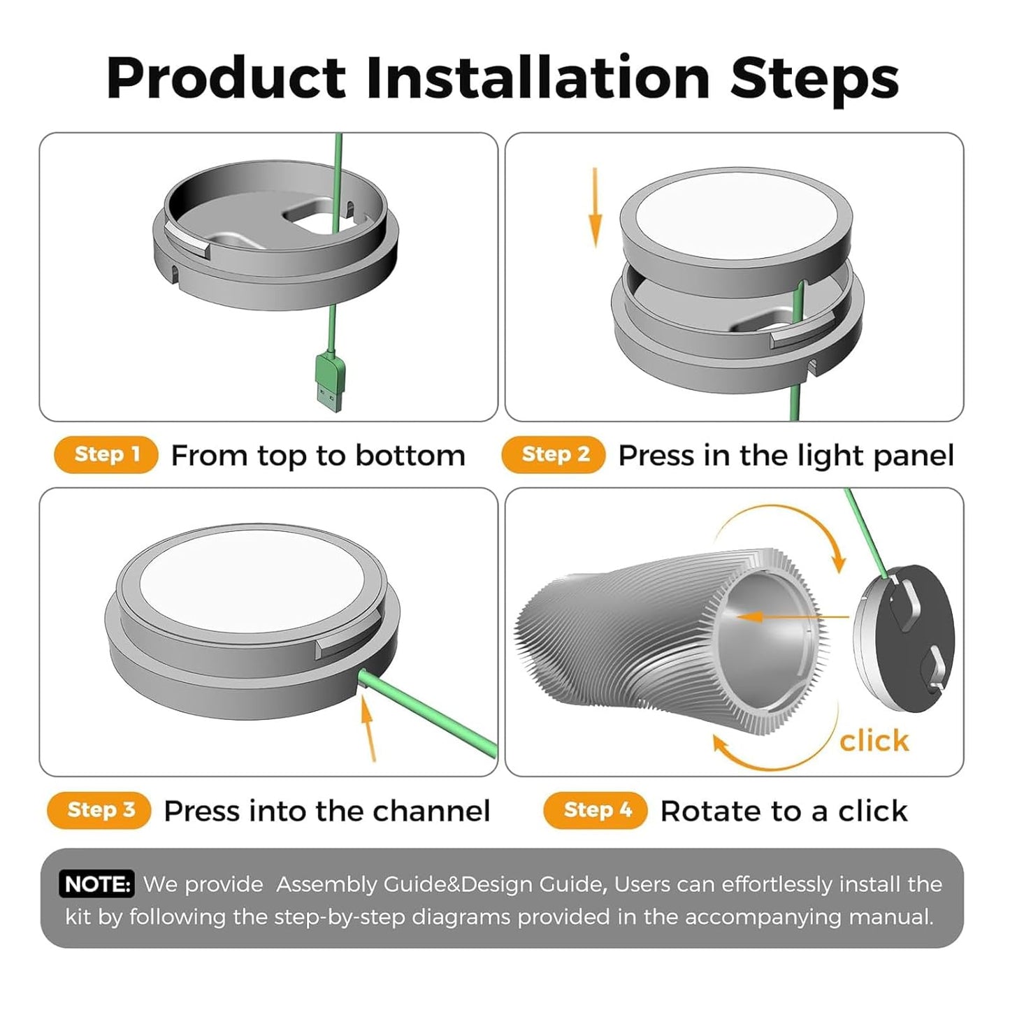 JUUPINE Dedicated Multifunctional LED Creative Lighting kit for 3D Printers,Compatible with Bambu Lab LED Lamp Kit 001, LED Creative Lighting Kit for 3D Printers for Crafting Nightlight Models.