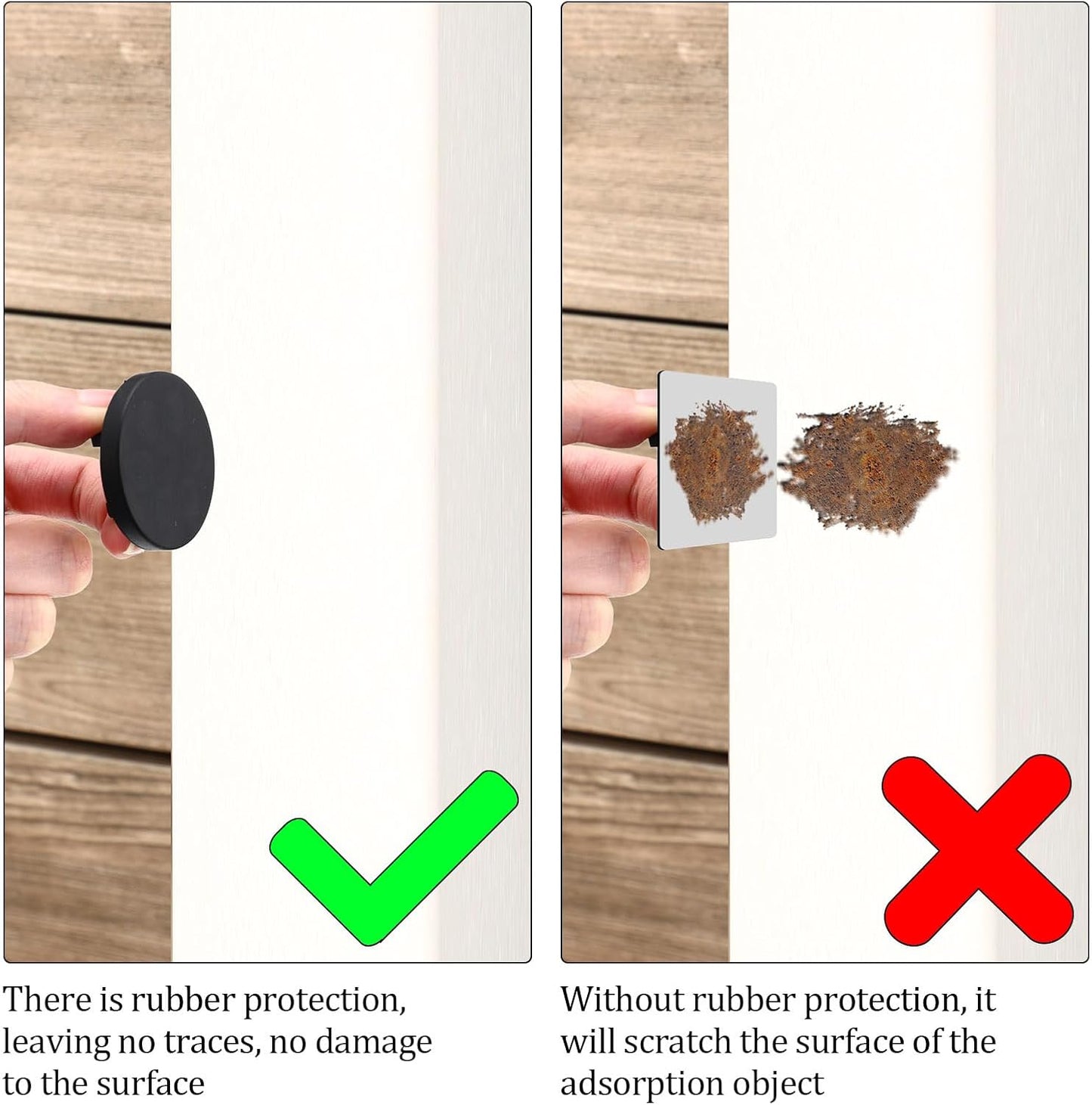 Yookeer Magnetic Zip Tie Mount Base Black Magnetic Cable Clips Wire Holder Multipurpose Cable Ties Management Base Electrical Supplies for Wire