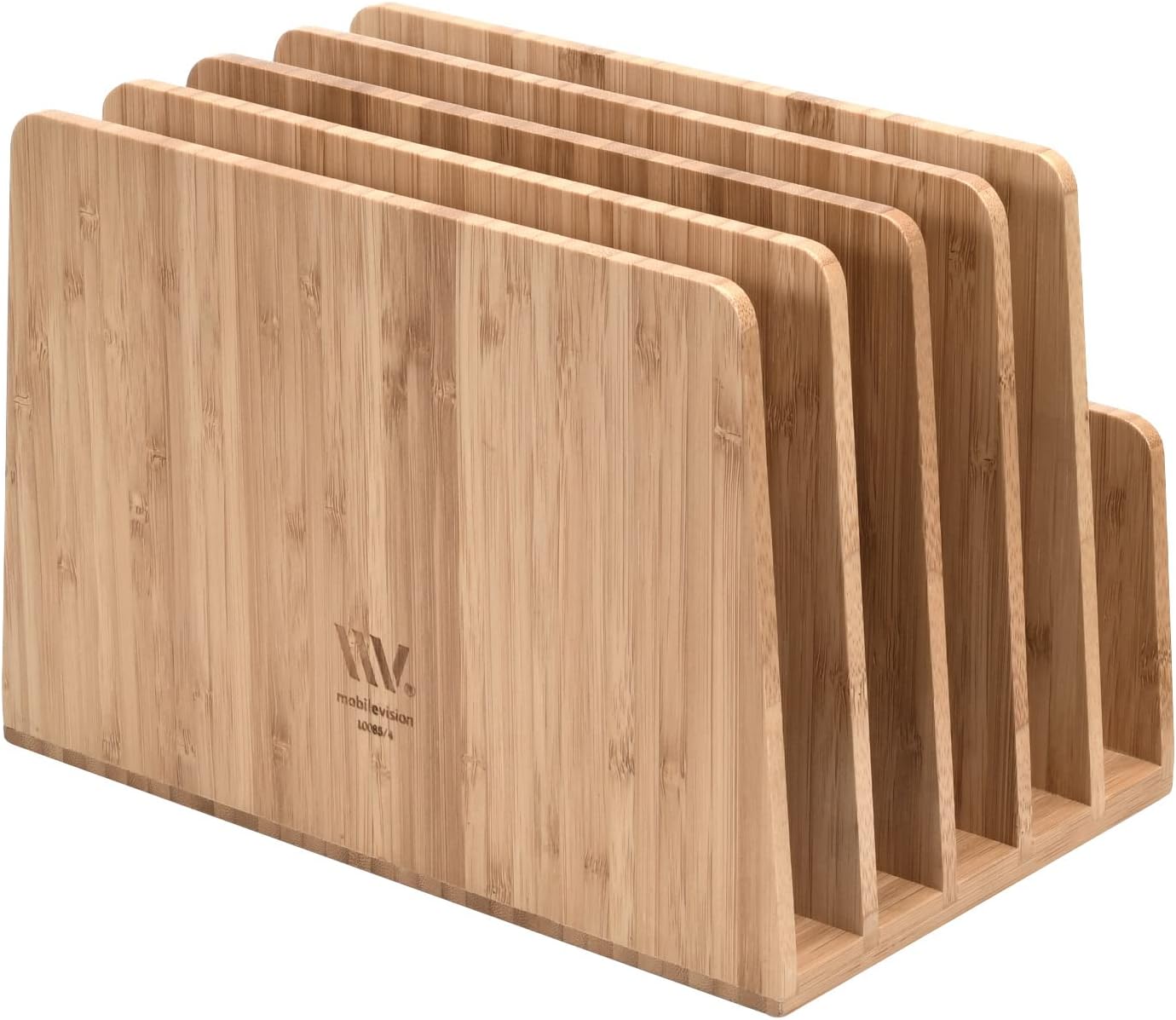 MobileVision Bamboo Multi Device Organizer for Smartphones, Tablets and Laptops, 5 Slots