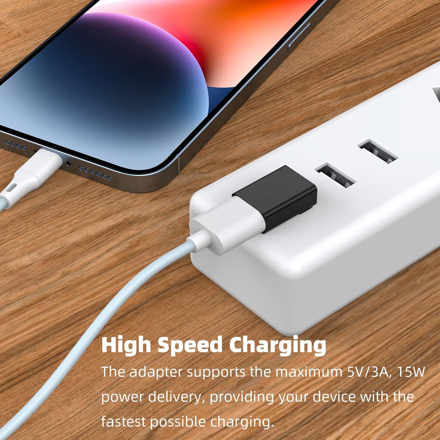 AreMe 90 Degree USB 3.0 Adapter 4 Pack, Up and Down Angle, Left and Right Angle USB A Male to Female Converter Extender for PC, Laptop, USB A Charger, Power Bank and More (Black)