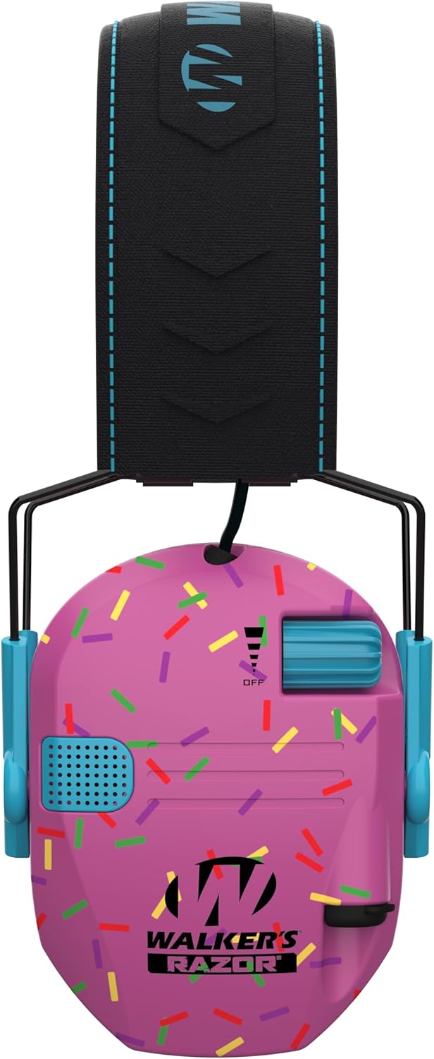 Walker's Razor Slim Ultra Low Profile Compact Design Adjustable Range Shooting Hunting Hearing Protection Electronic Earmuffs