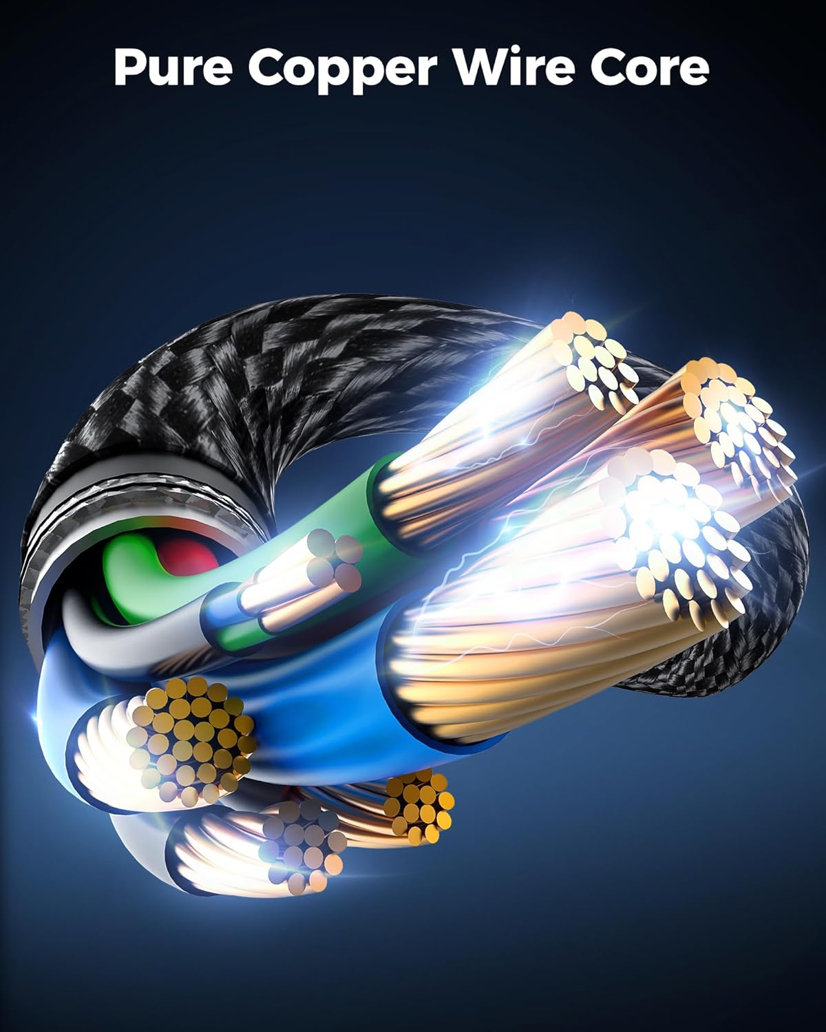 HDMI Cable 6FT 2Pack - Certified 8K Ultra High Speed HDMI Cord,48Gbps,8K 60hz,4K 120hz,Braided,eARC,HDCP 2.2 2.3,Compatible for HDTV/PS5/PS4/Blu-ray/RTX 3080 3090