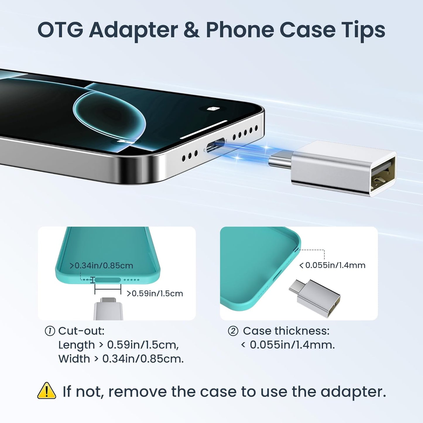 Elebase USB to USB C Adapter&Type C Male to 3.0 Female Adaptor 4PCS,Thunderbolt 4 to Type A OTG Converter for iPhone 16 15 Pro Max Plus,Apple Watch 10 9,MacBook,PC,Galaxy A56 M56 M36,iPad Air Mini