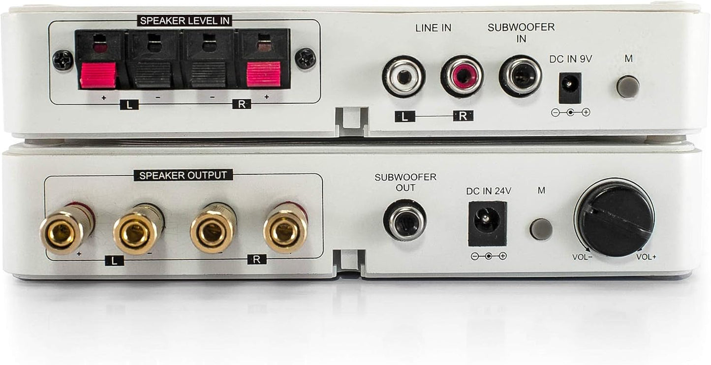 WSA-5RP Wireless Surround Sound Rear Speakers Kit with 2 x 50W Amplifier Built-in, 5.2G / 5.8GHz Dual Band Selectable, Total 106 RF Channel Auto Switching