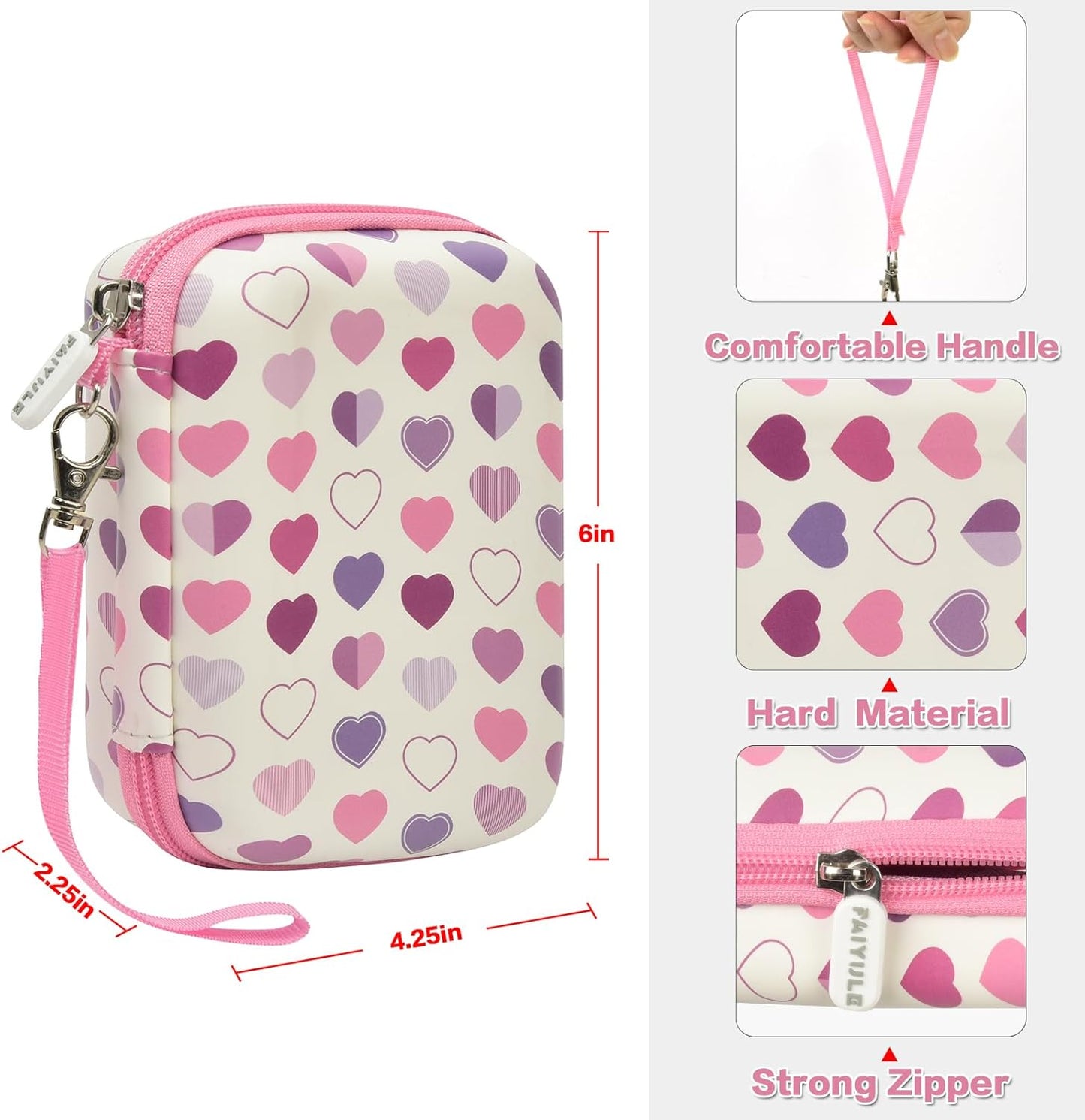 Labels Printer Case Compatible with COLORWING D30 Bluetooth Wireless Portable Labeling Printer Also for Phomemo D30 D35 for Memoking Mini Thermal Printing Sticker Storage Holder