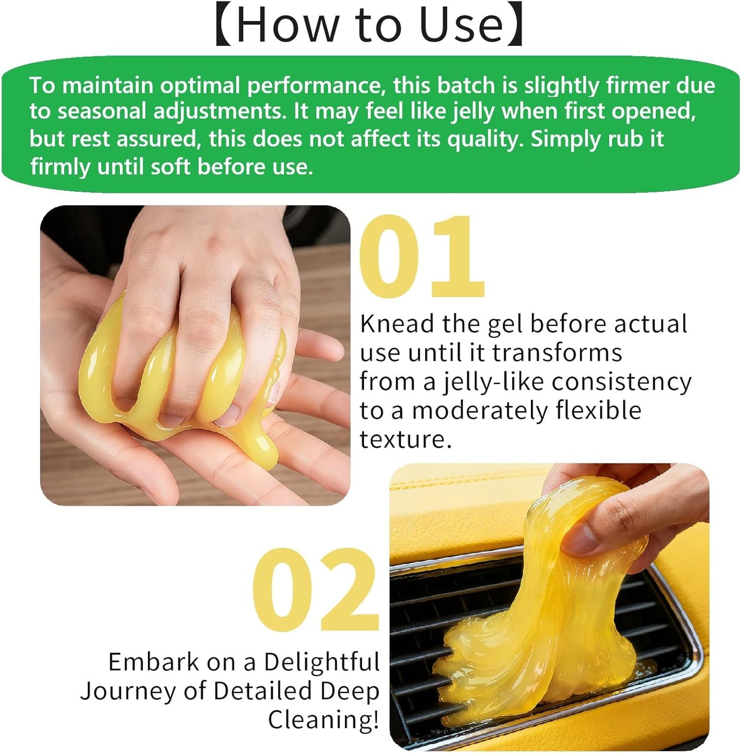 ASFSKY Car Cleaning Gel (Purple,Grape) Dust Cleaning Putty Universal Car Interior Cleaner Keyboard Dust Remover Car Slime Gifts for Men Women girl（1 pack）