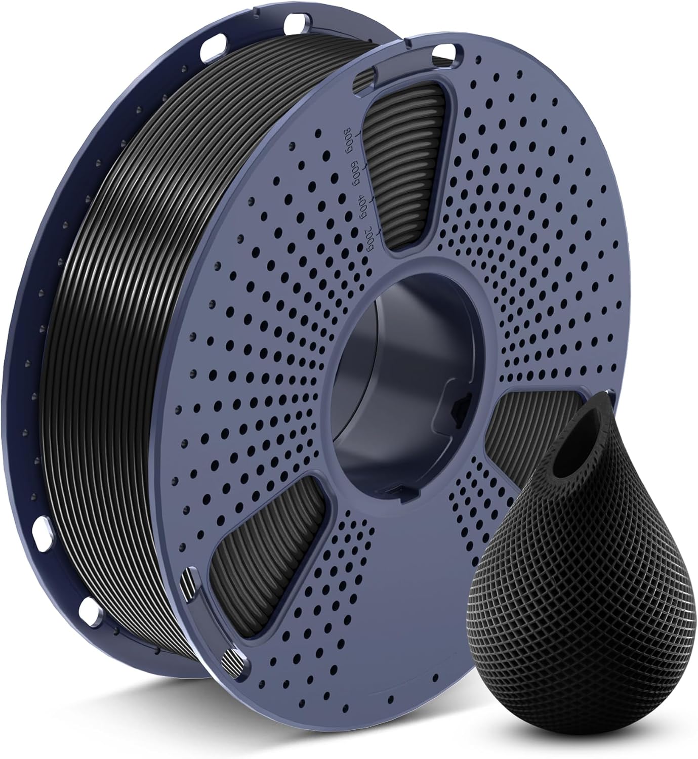 SUNLU PETG Filament 1.75mm,Strong 3D Printer Filament,Ultra-Low Stringing,Exceptional Layer Adhesion & High Toughness,Dimensional Accuracy +/- 0.02 mm,Fit Most FDM 3D Printers,1kg Spool(Black).