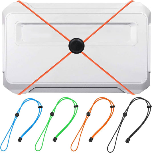 4 Pcs Thickened Fishing Graph Cover Straps, Adjustable Fish Finder Bungee for Securing Graph Cover for Travel