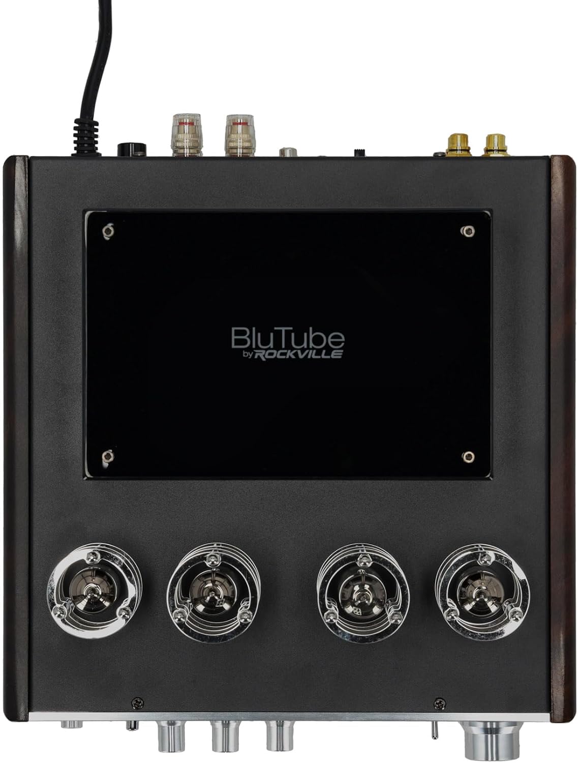 Rockville BluTube DK Audiophile Tube Amplifier with Bluetooth, 35Wx2 RMS @ 4 Ohm, HDMI/Optical/Coaxial Inputs, Sub Output, USB, RCA, VU Meter, Headphone Out