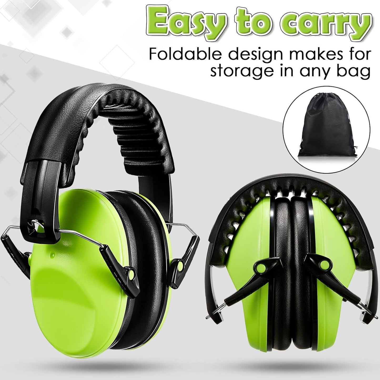 Xuhal 12 Pcs Kids noise reduction headphones Ear Protection Earmuffs for Kids Noise Reduction Ear Muffs for Children 27NRR(Stylish)