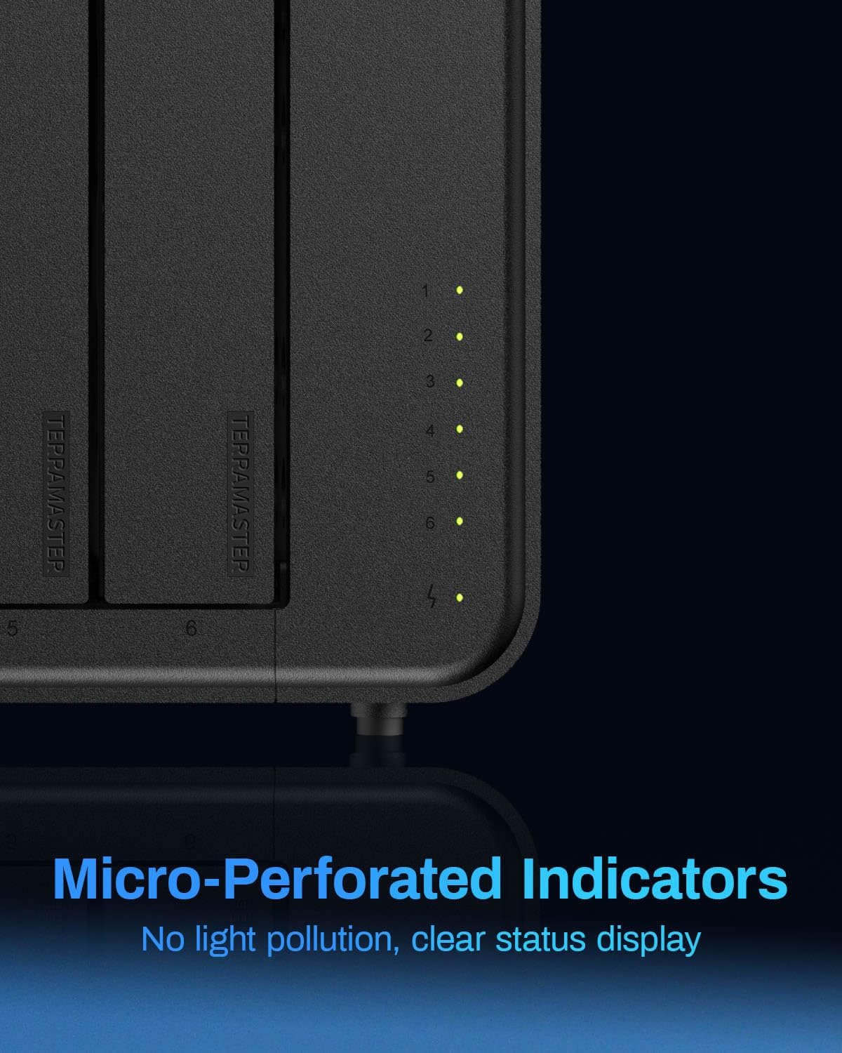 TERRAMASTER F6-424 NAS Storage 6Bay - N95 Quad-Core CPU, 8GB DDR5 RAM, Dual 2.5GbE Ports, Network Attached Storage with High Performance (Diskless)