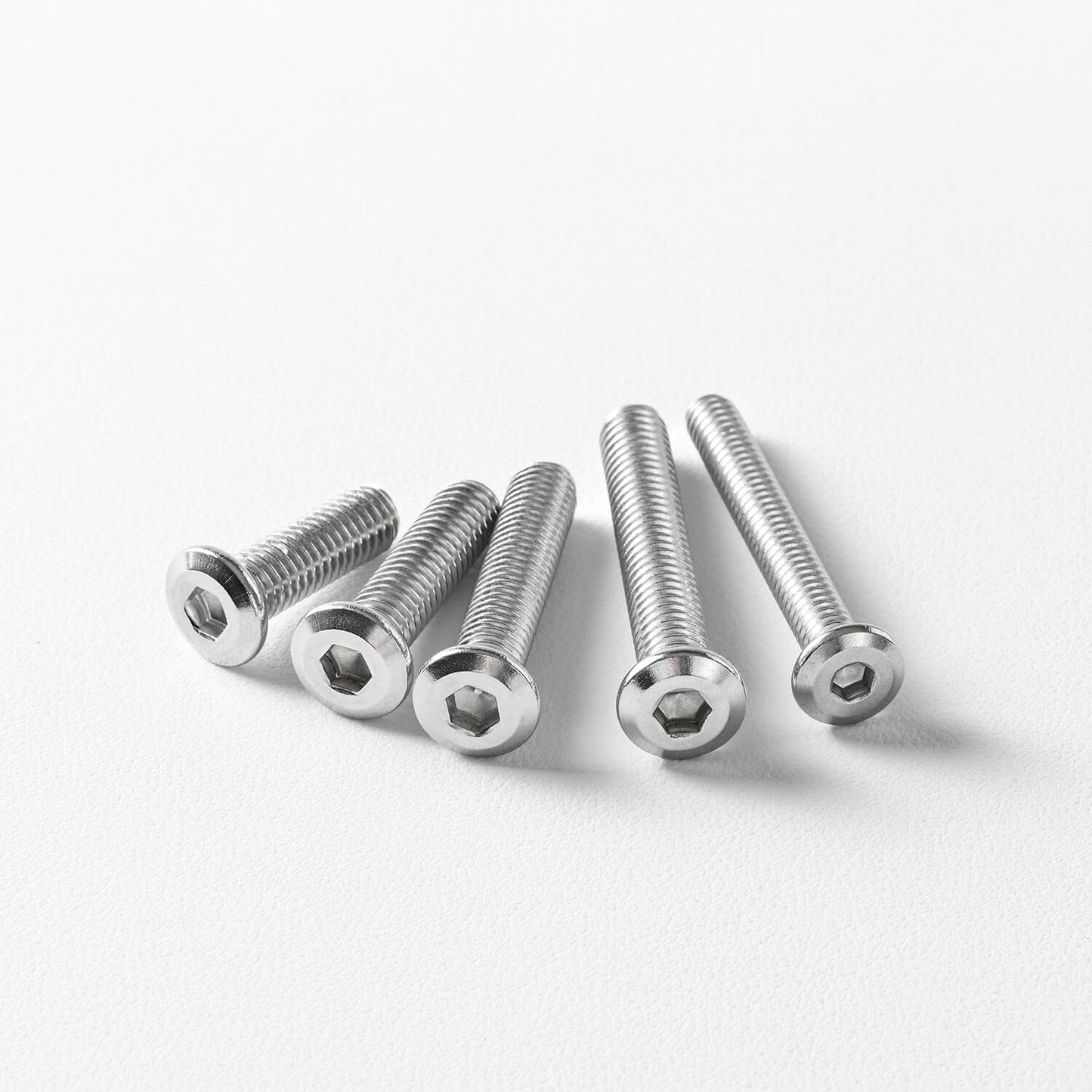 5/16-18 x 1-1/4" (20 Pack) Flat Head Hex Socket Cap Screws Bolts, 304 Stainless Steel 18-8, Hex Drive, Bright Finish, Fully Machine Thread