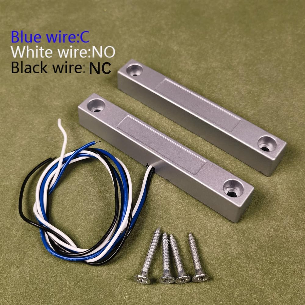 Rolling Door Contact Magnetic Reed Switch Alarm with 3 Wires for N.O./N.C. Applications MC-58